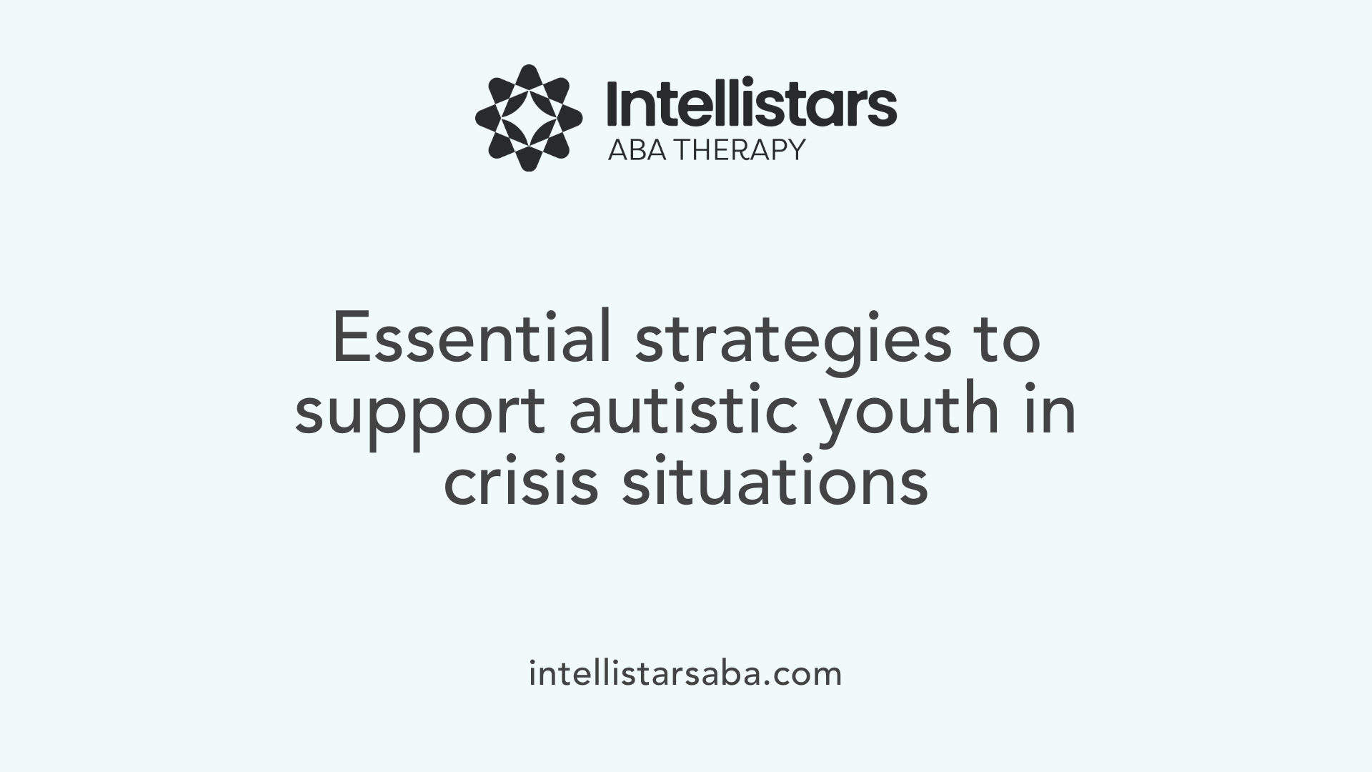 Essential strategies to support autistic youth in crisis situations