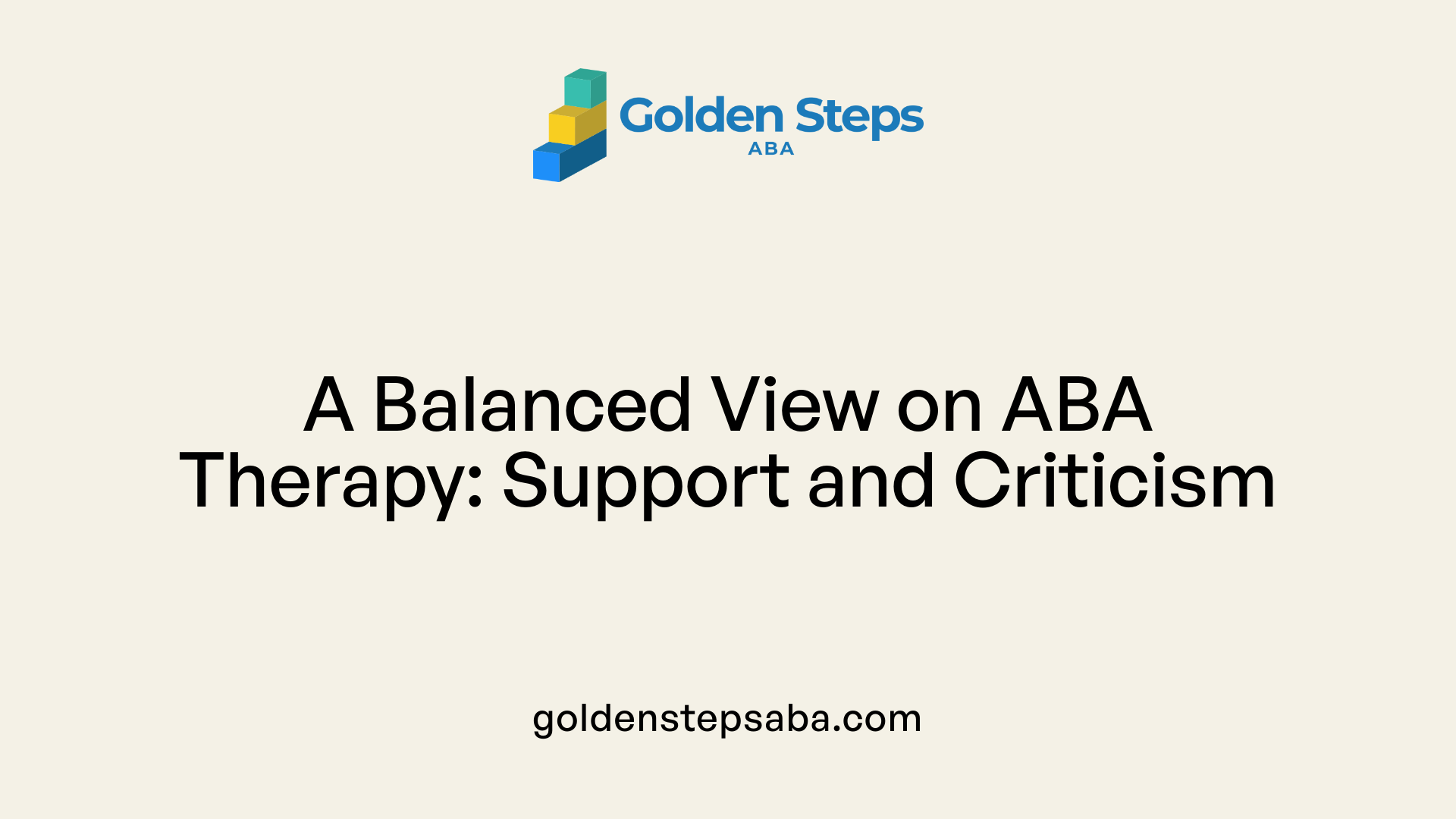 A Balanced View on ABA Therapy: Support and Criticism