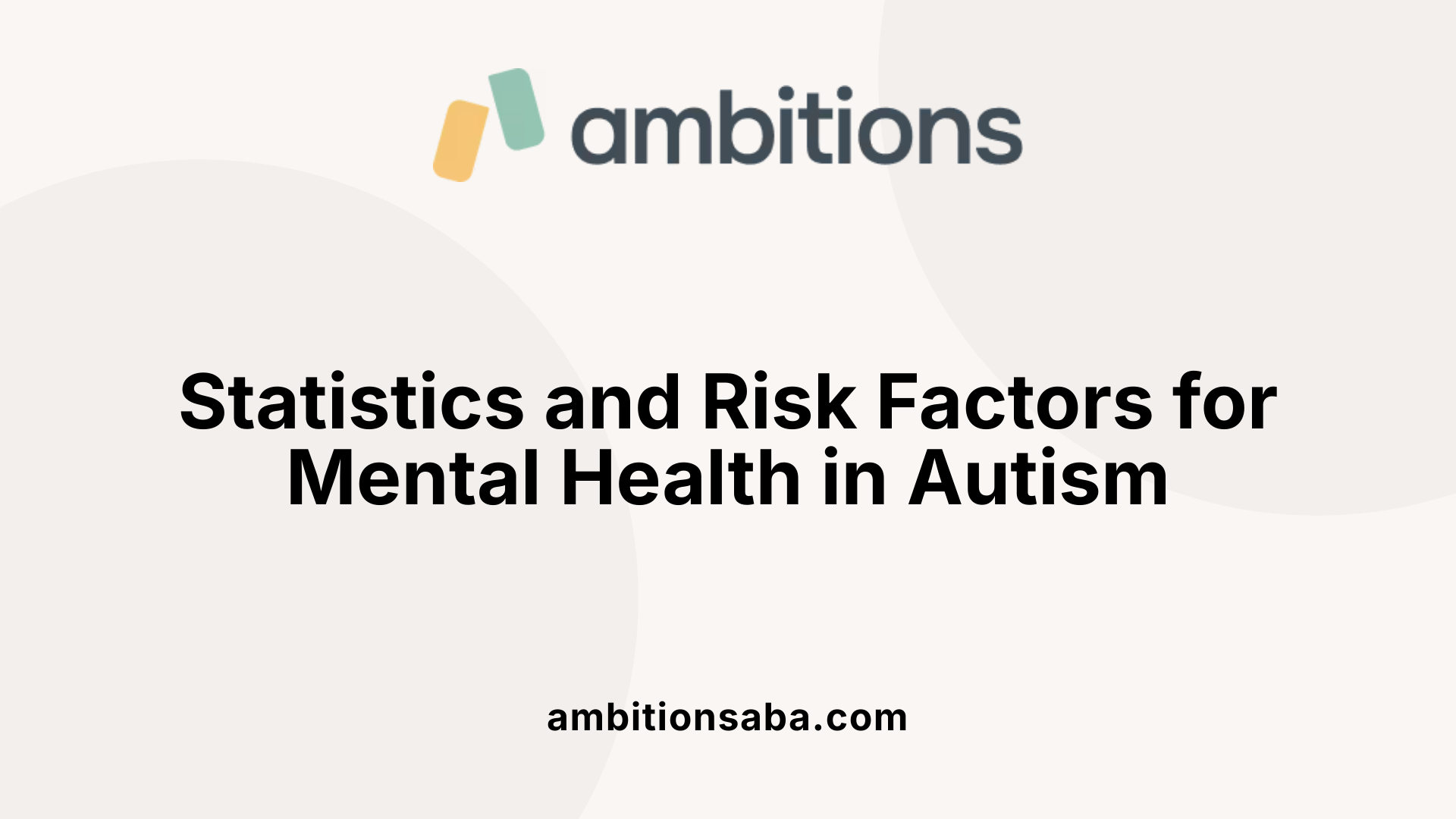 Statistics and Risk Factors for Mental Health in Autism
