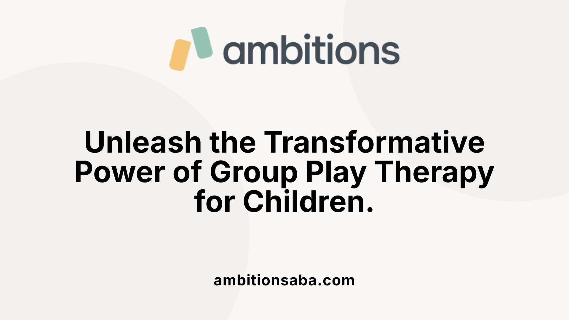 Unleash the Transformative Power of Group Play Therapy for Children.