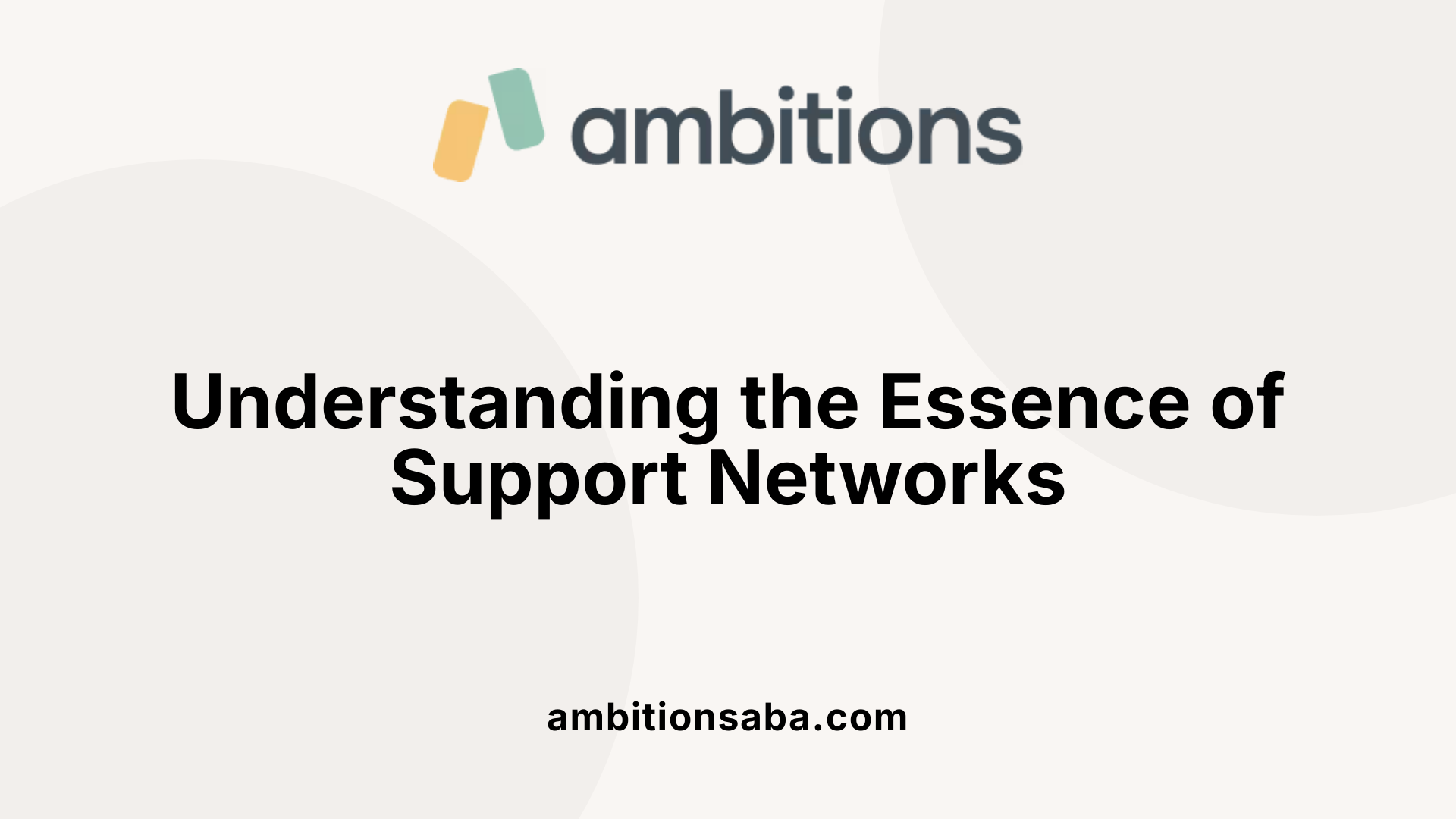 Understanding the Essence of Support Networks