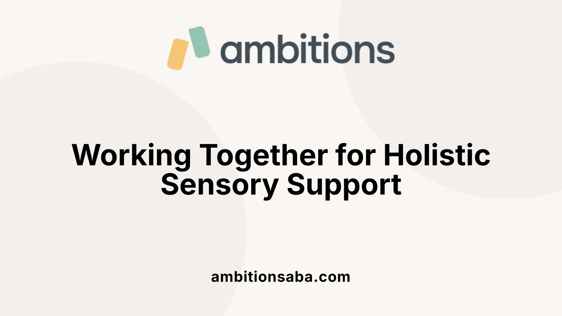 Working Together for Holistic Sensory Support