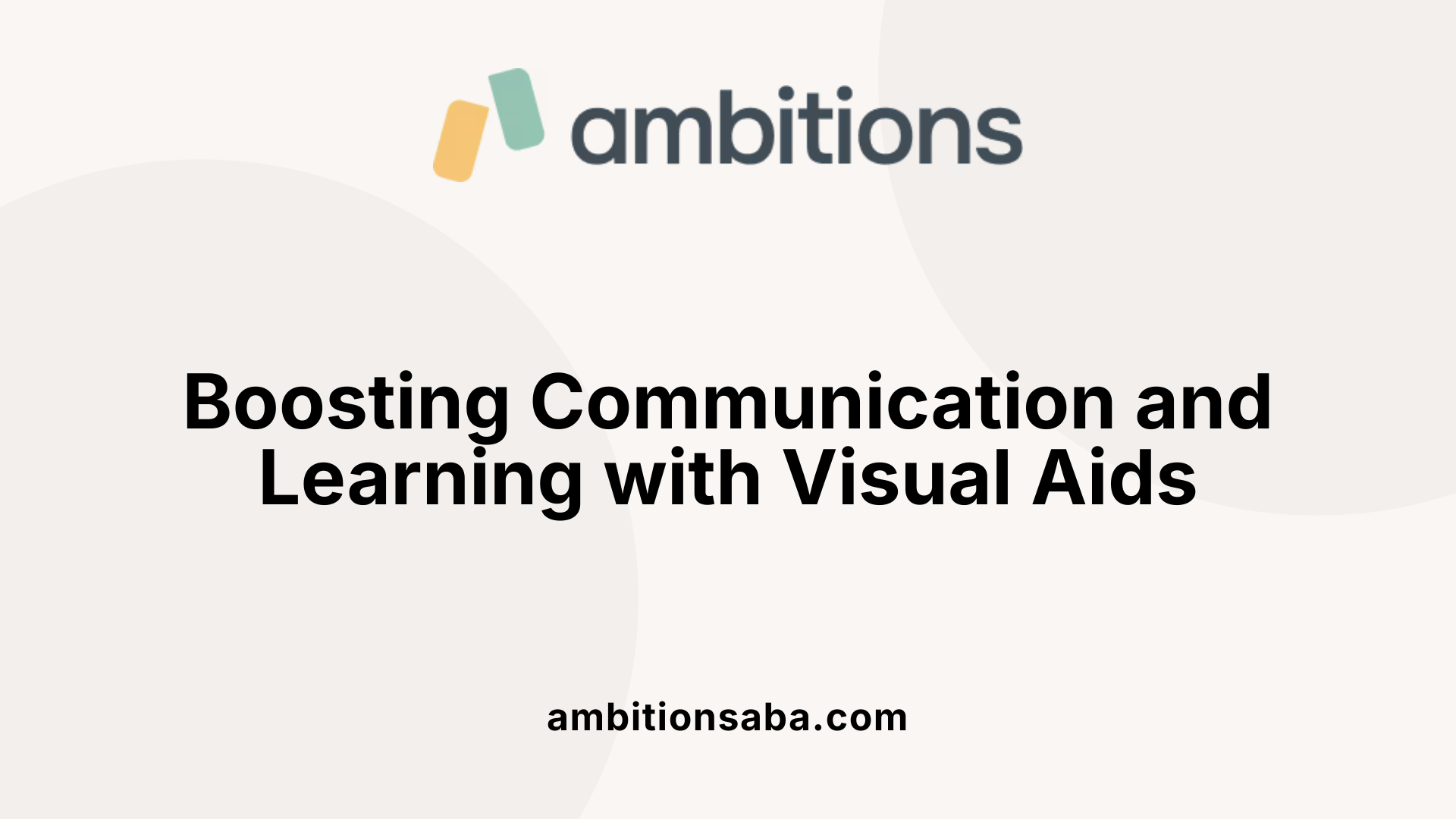 Boosting Communication and Learning with Visual Aids