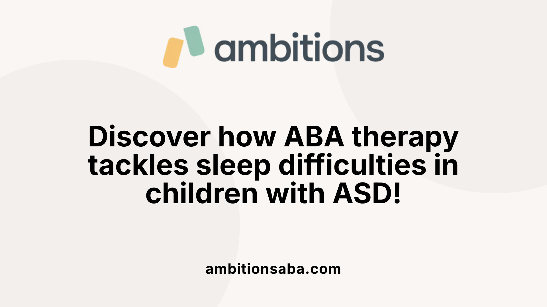 Discover how ABA therapy tackles sleep difficulties in children with ASD!