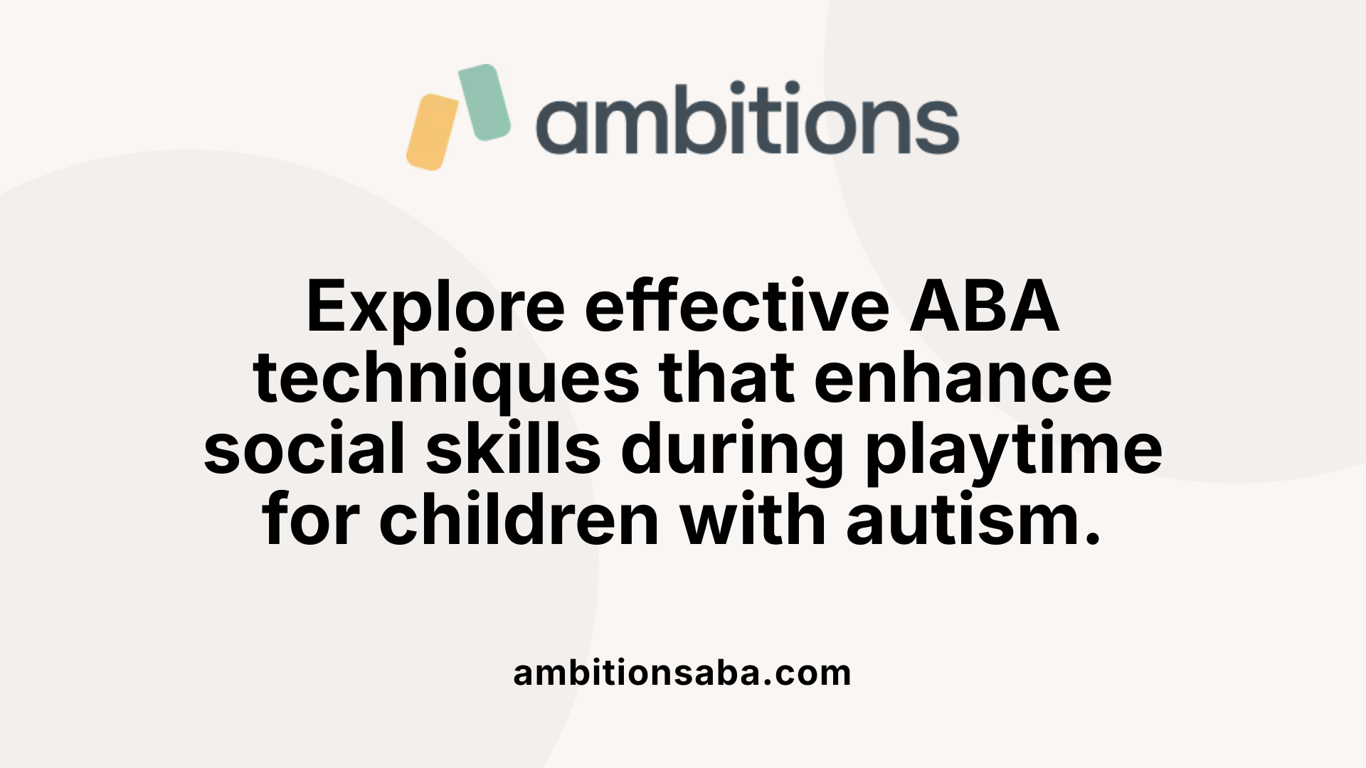 Explore effective ABA techniques that enhance social skills during playtime for children with autism.