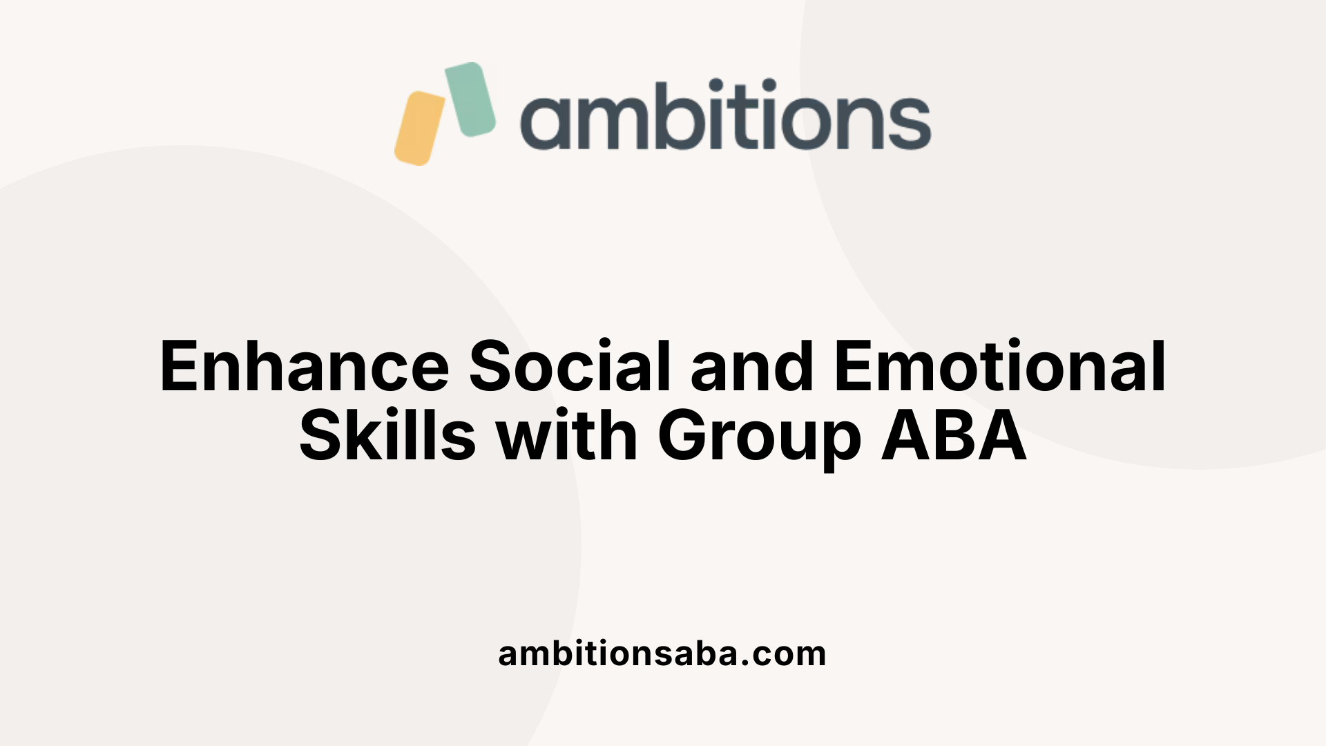 Enhance Social and Emotional Skills with Group ABA