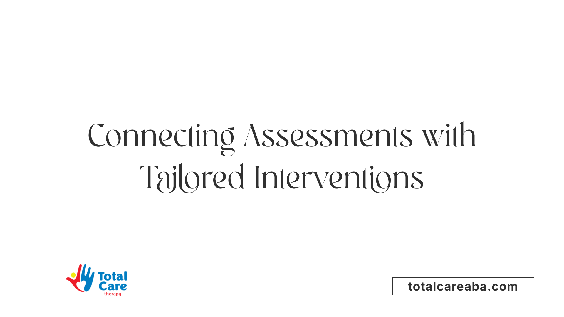 Connecting Assessments with Tailored Interventions