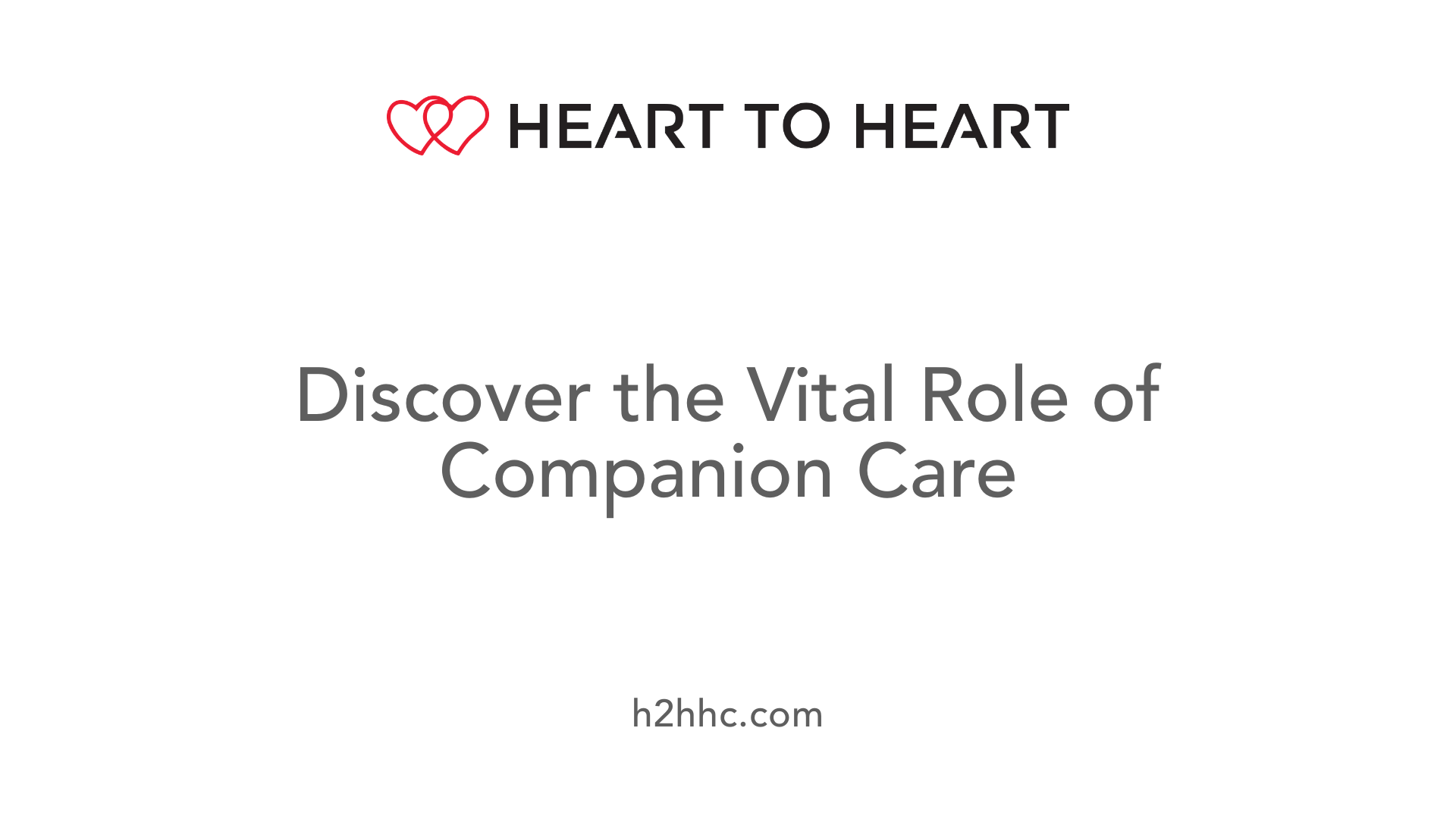 Discover the Vital Role of Companion Care