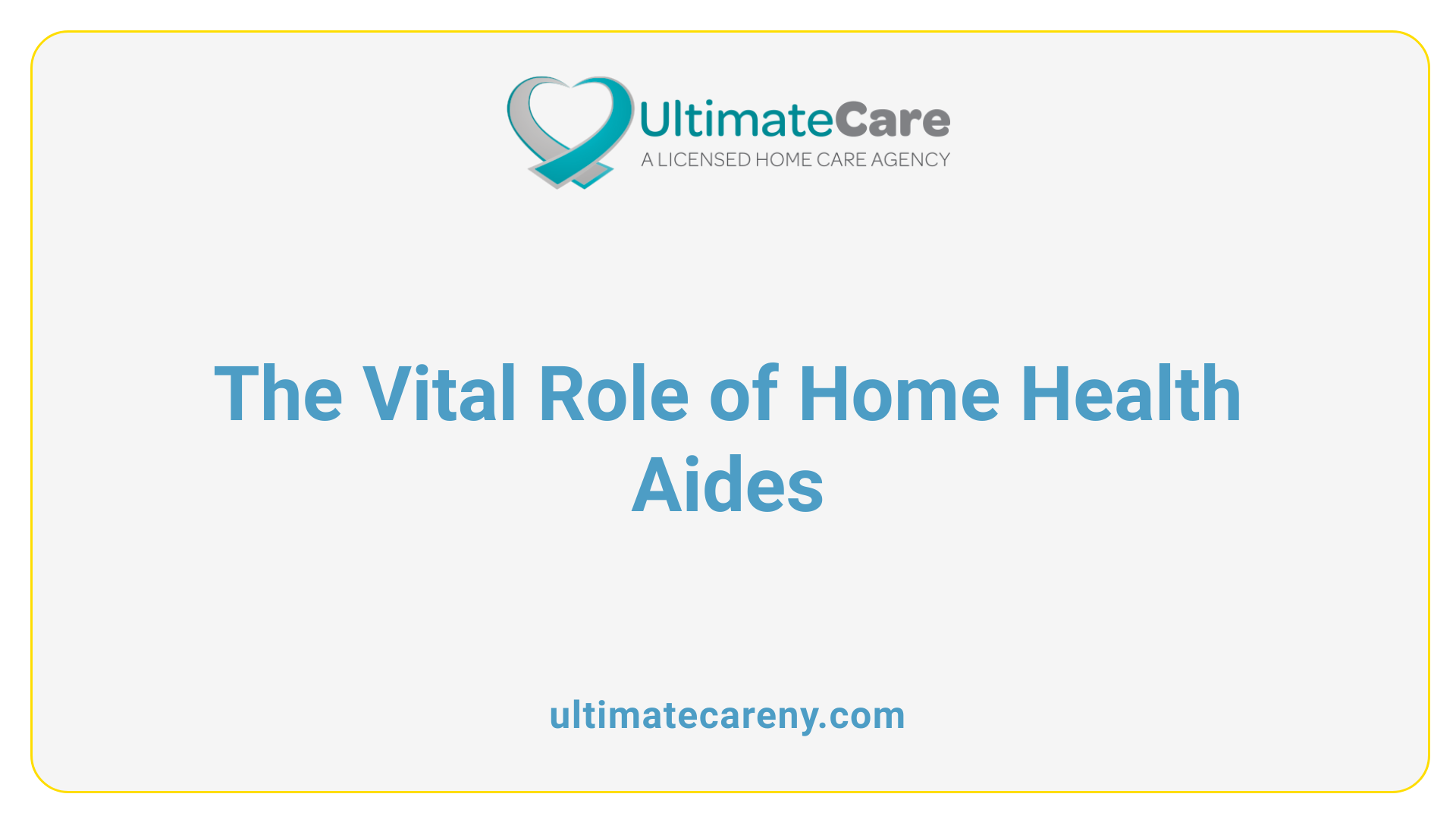 The Vital Role of Home Health Aides