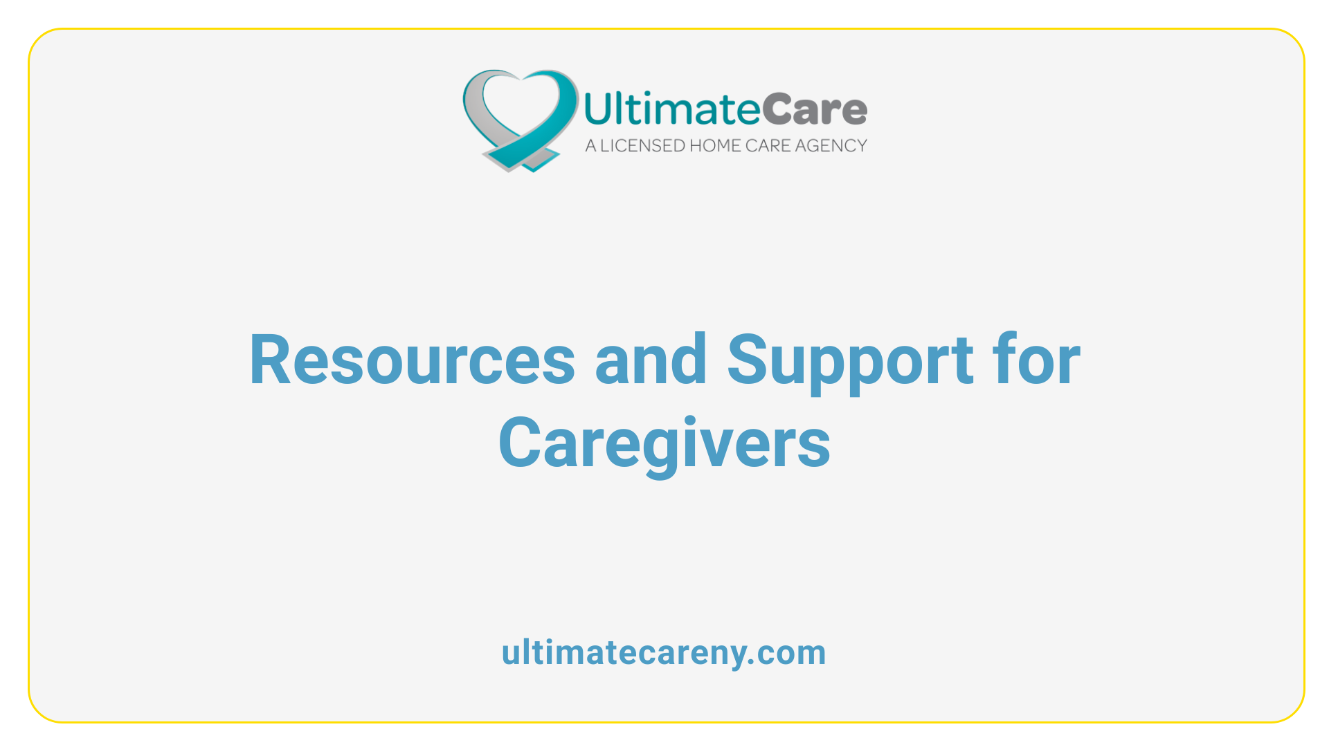 Resources and Support for Caregivers