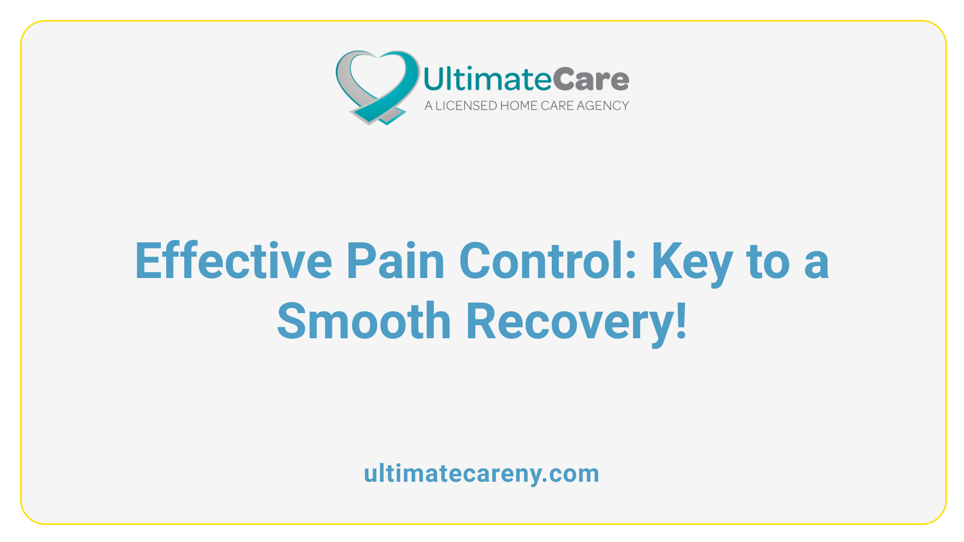 Effective Pain Control: Key to a Smooth Recovery!