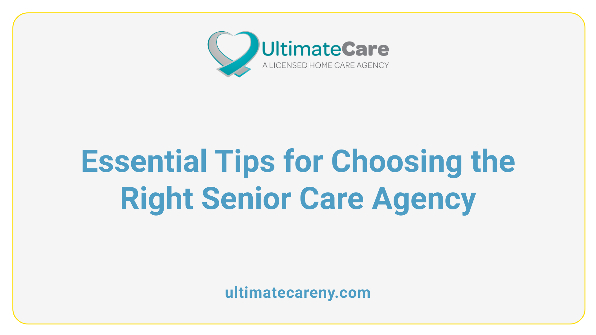 Essential Tips for Choosing the Right Senior Care Agency