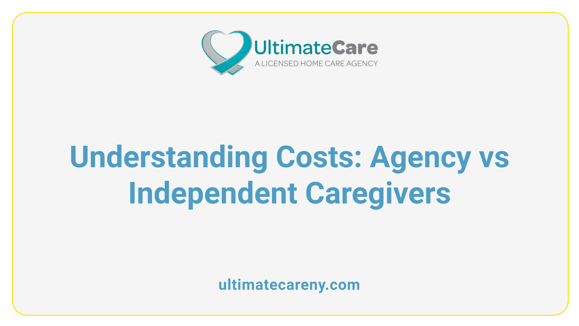 Understanding Costs: Agency vs Independent Caregivers