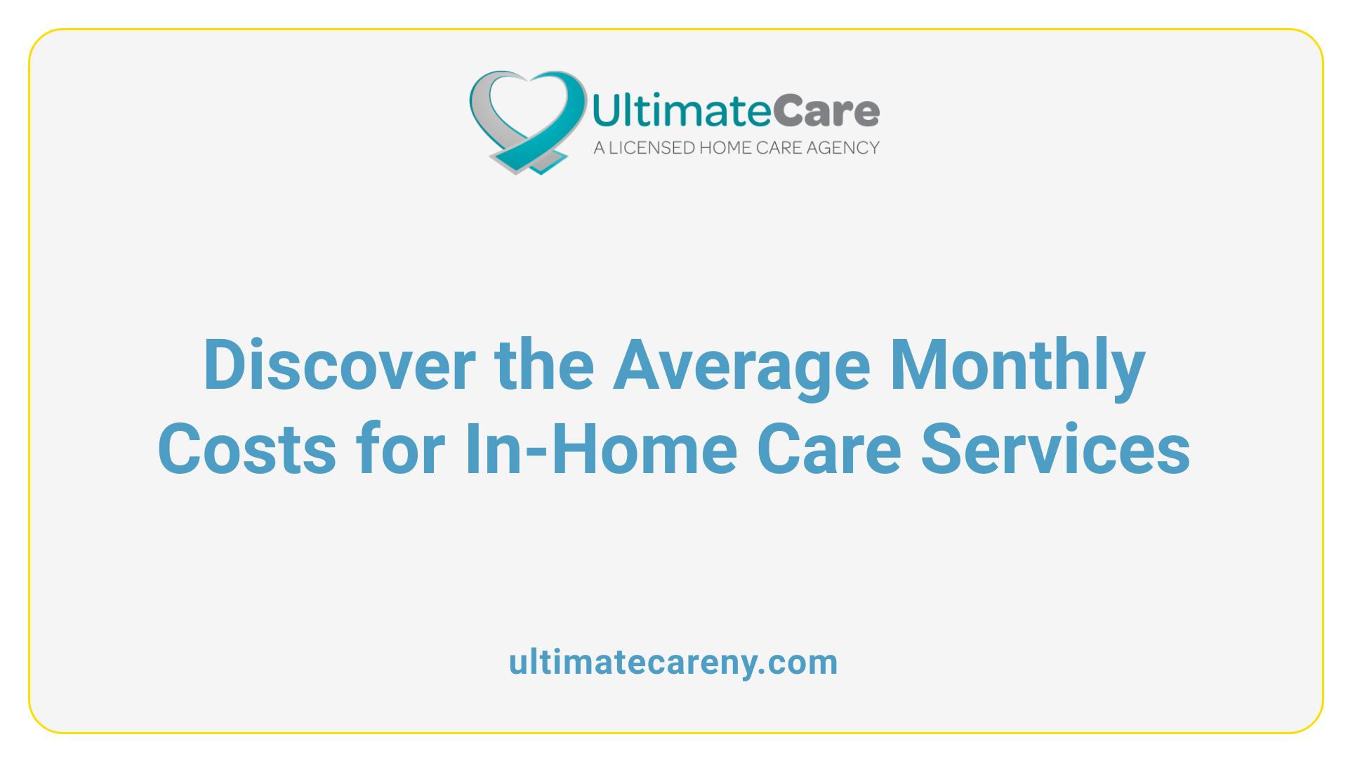 Discover the Average Monthly Costs for In-Home Care Services