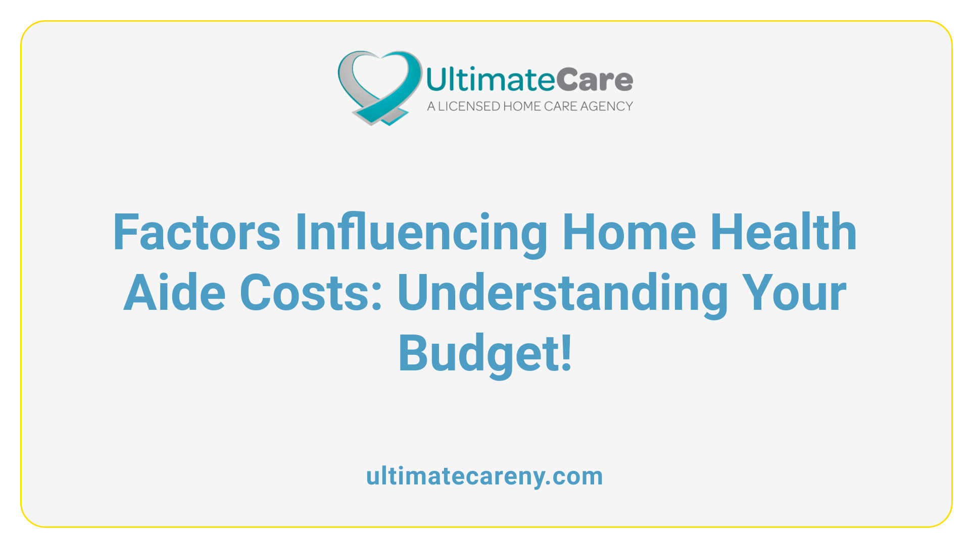 Factors Influencing Home Health Aide Costs: Understanding Your Budget!