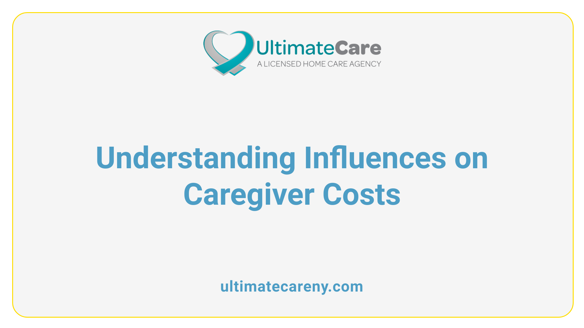Understanding Influences on Caregiver Costs