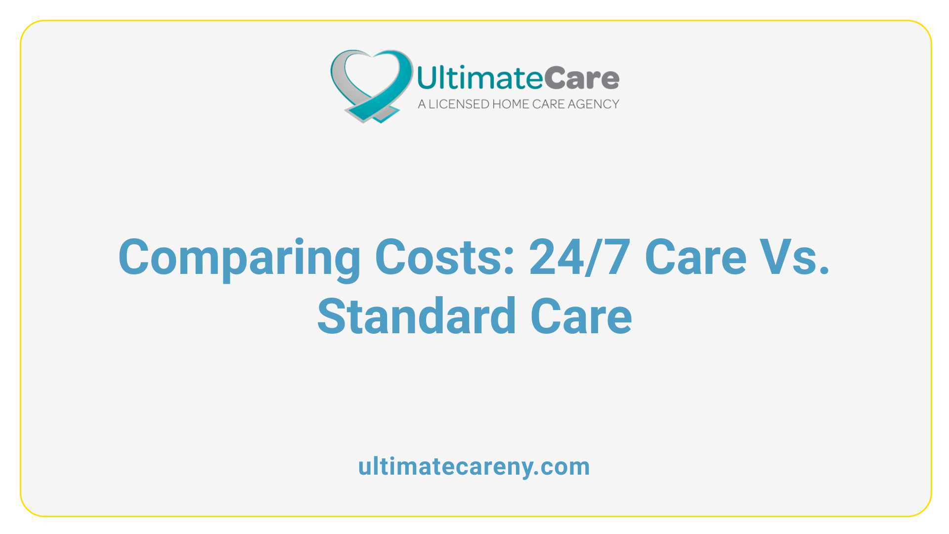 Comparing Costs: 24/7 Care Vs. Standard Care