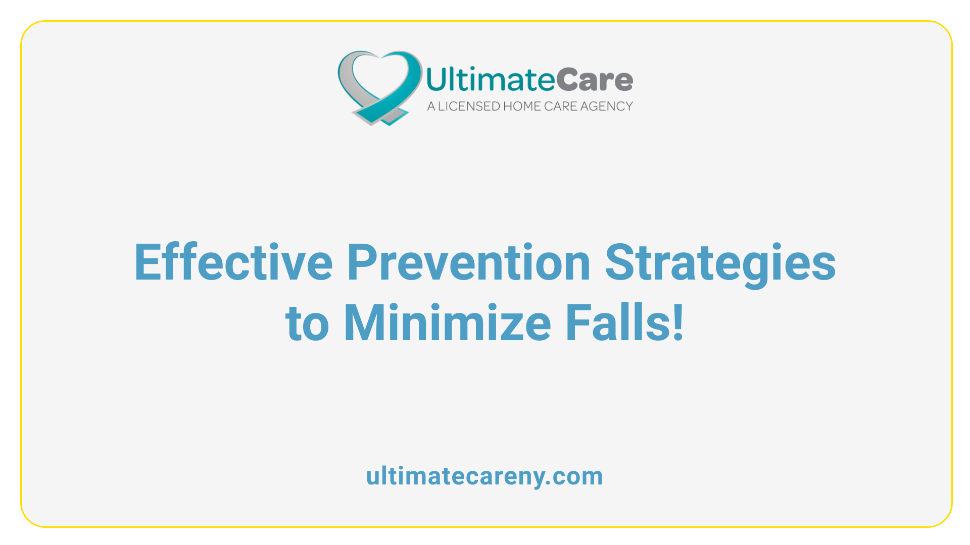 Effective Prevention Strategies to Minimize Falls!