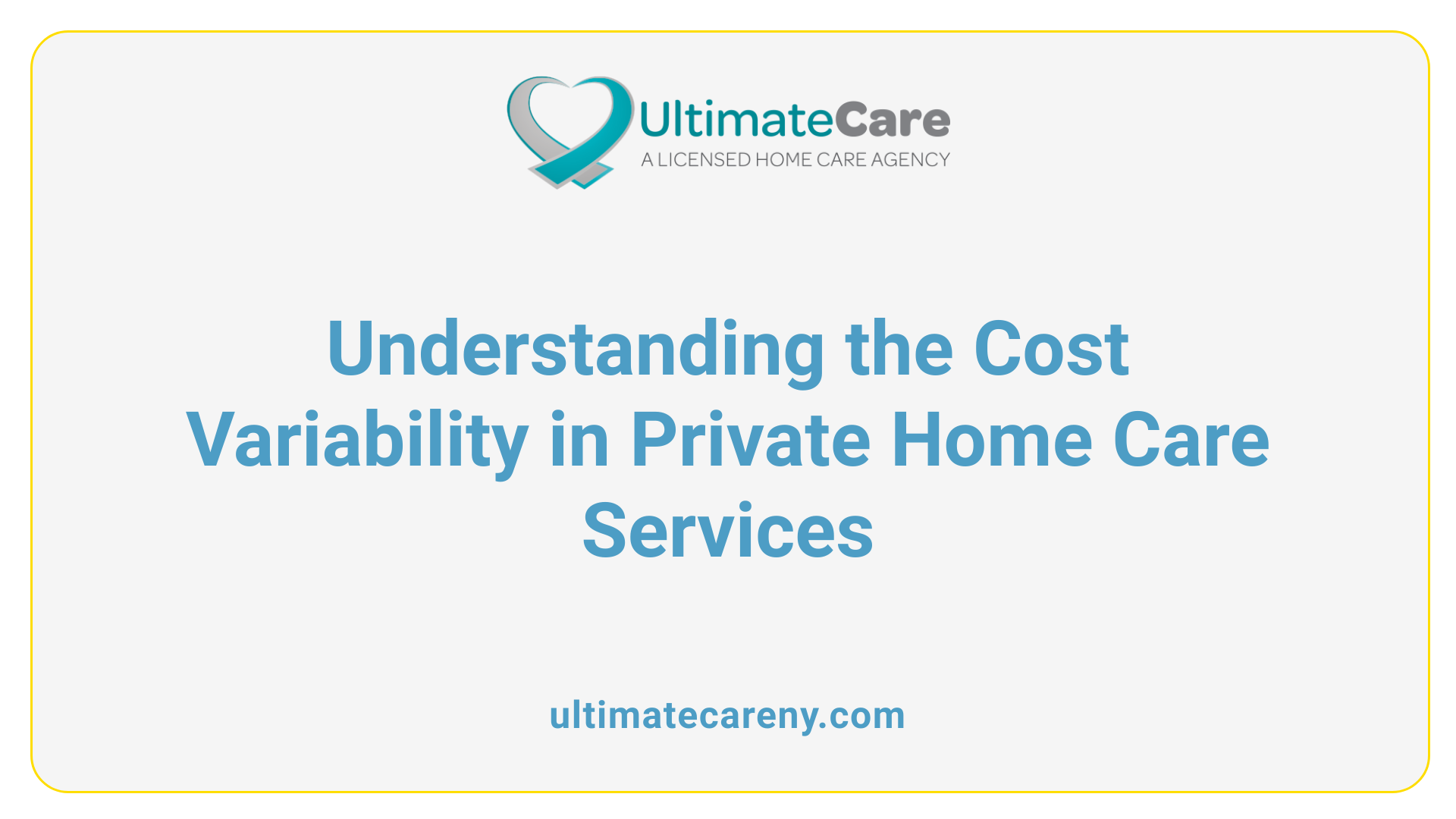 Understanding the Cost Variability in Private Home Care Services