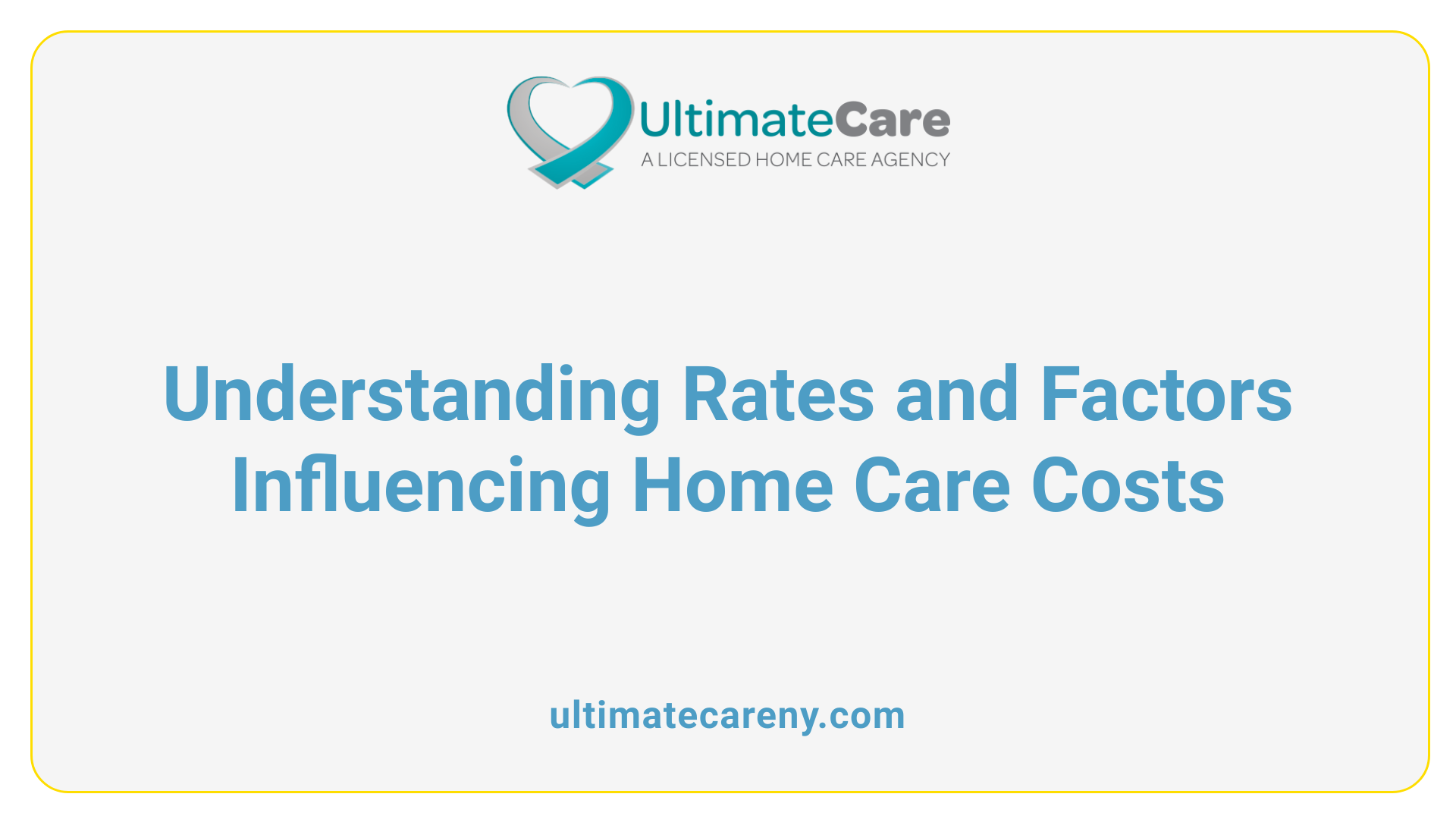 Understanding Rates and Factors Influencing Home Care Costs