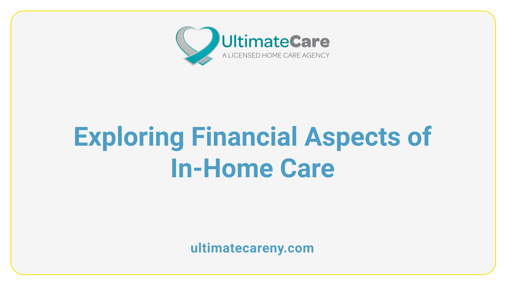 Exploring Financial Aspects of In-Home Care