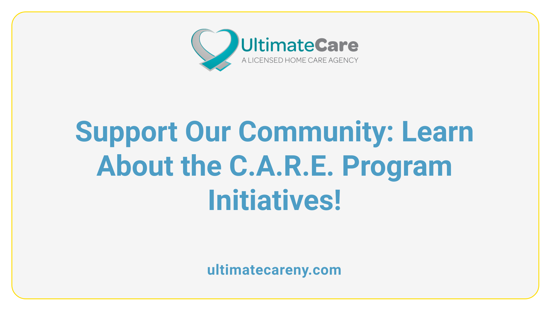 Support Our Community: Learn About the C.A.R.E. Program Initiatives!
