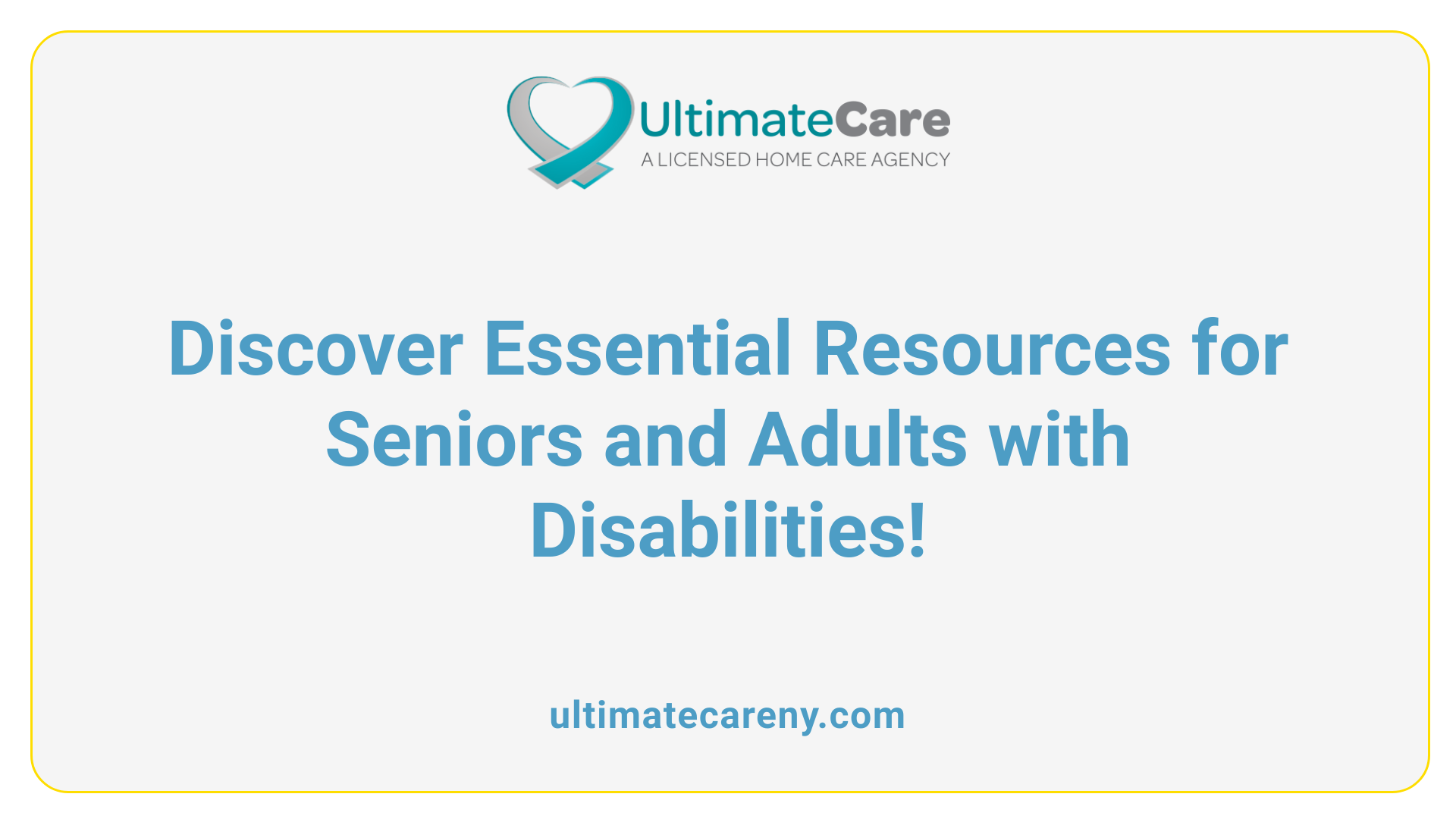 Discover Essential Resources for Seniors and Adults with Disabilities!