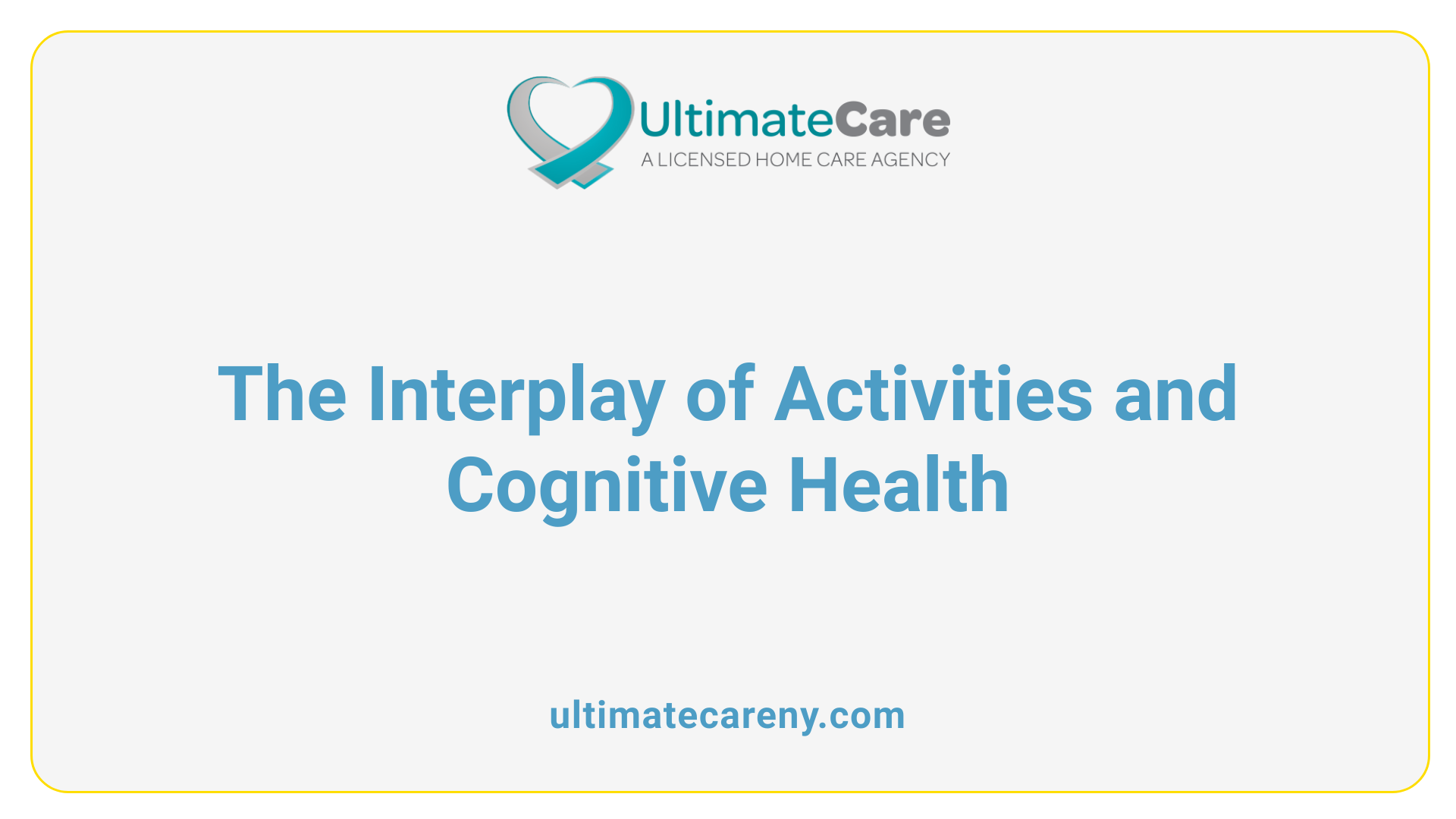 The Interplay of Activities and Cognitive Health
