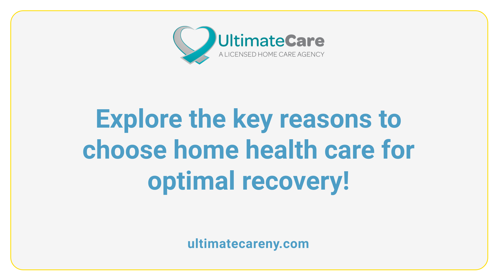 Explore the key reasons to choose home health care for optimal recovery!