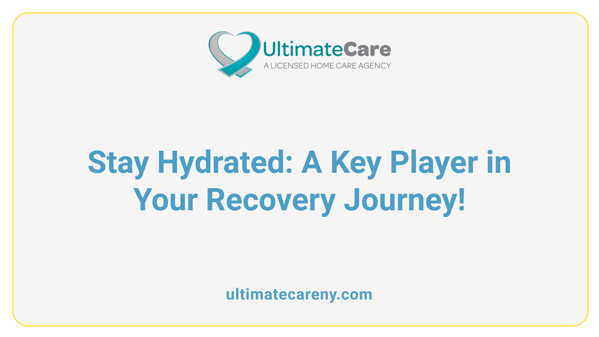 Stay Hydrated: A Key Player in Your Recovery Journey!