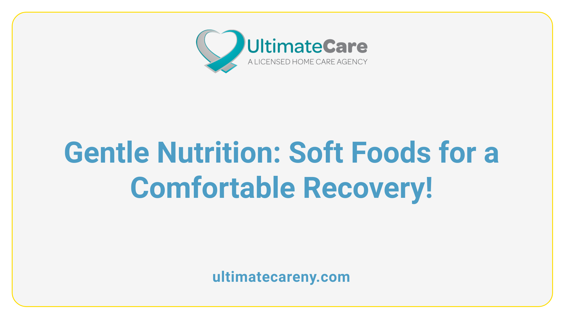 Gentle Nutrition: Soft Foods for a Comfortable Recovery!