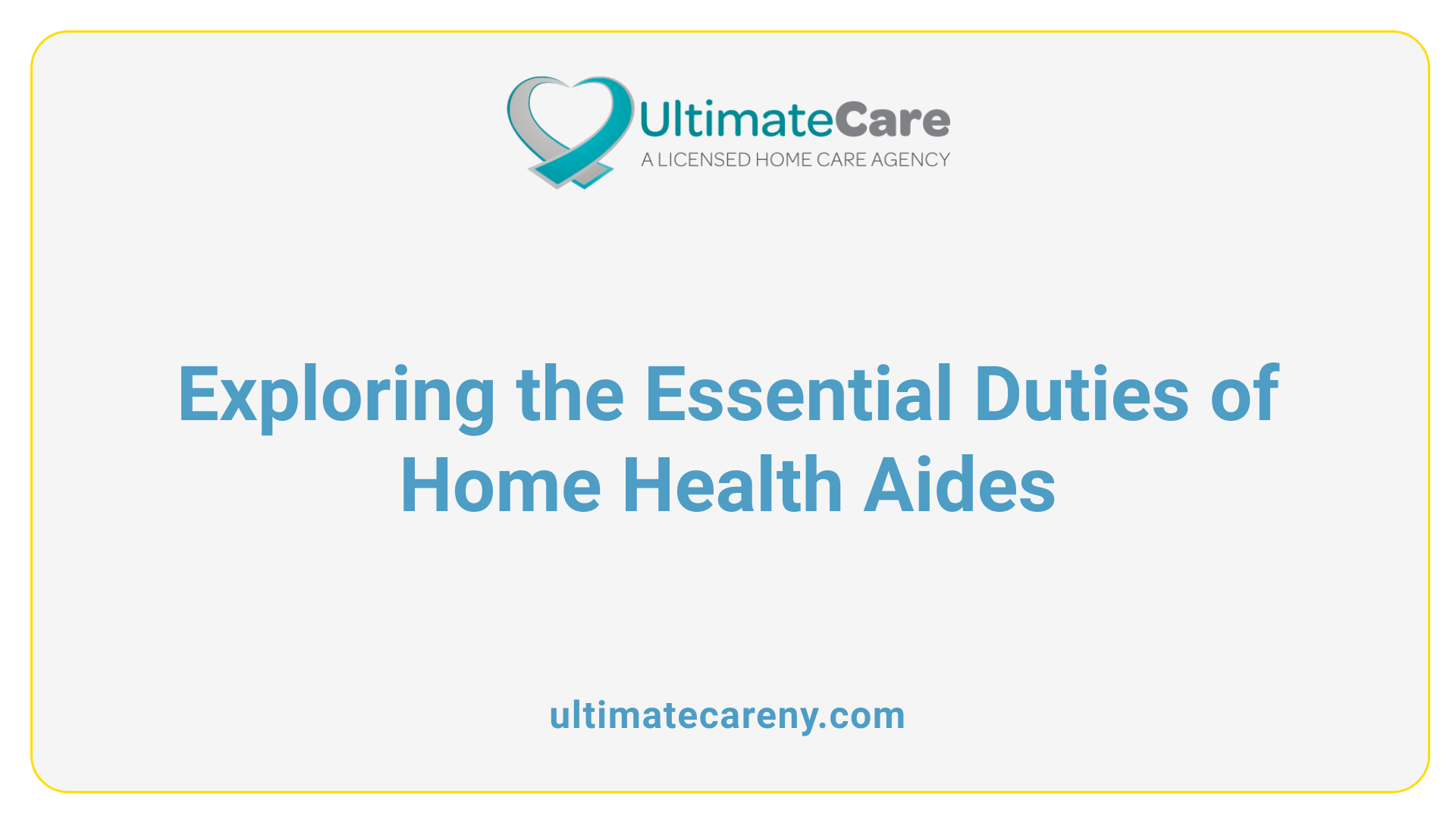 Exploring the Essential Duties of Home Health Aides