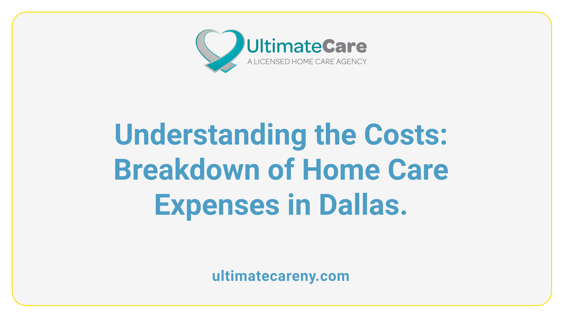 Understanding the Costs: Breakdown of Home Care Expenses in Dallas.