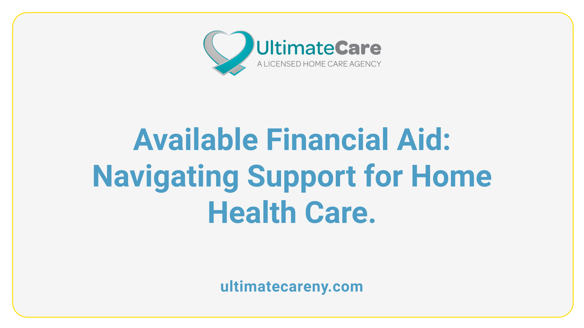 Available Financial Aid: Navigating Support for Home Health Care.