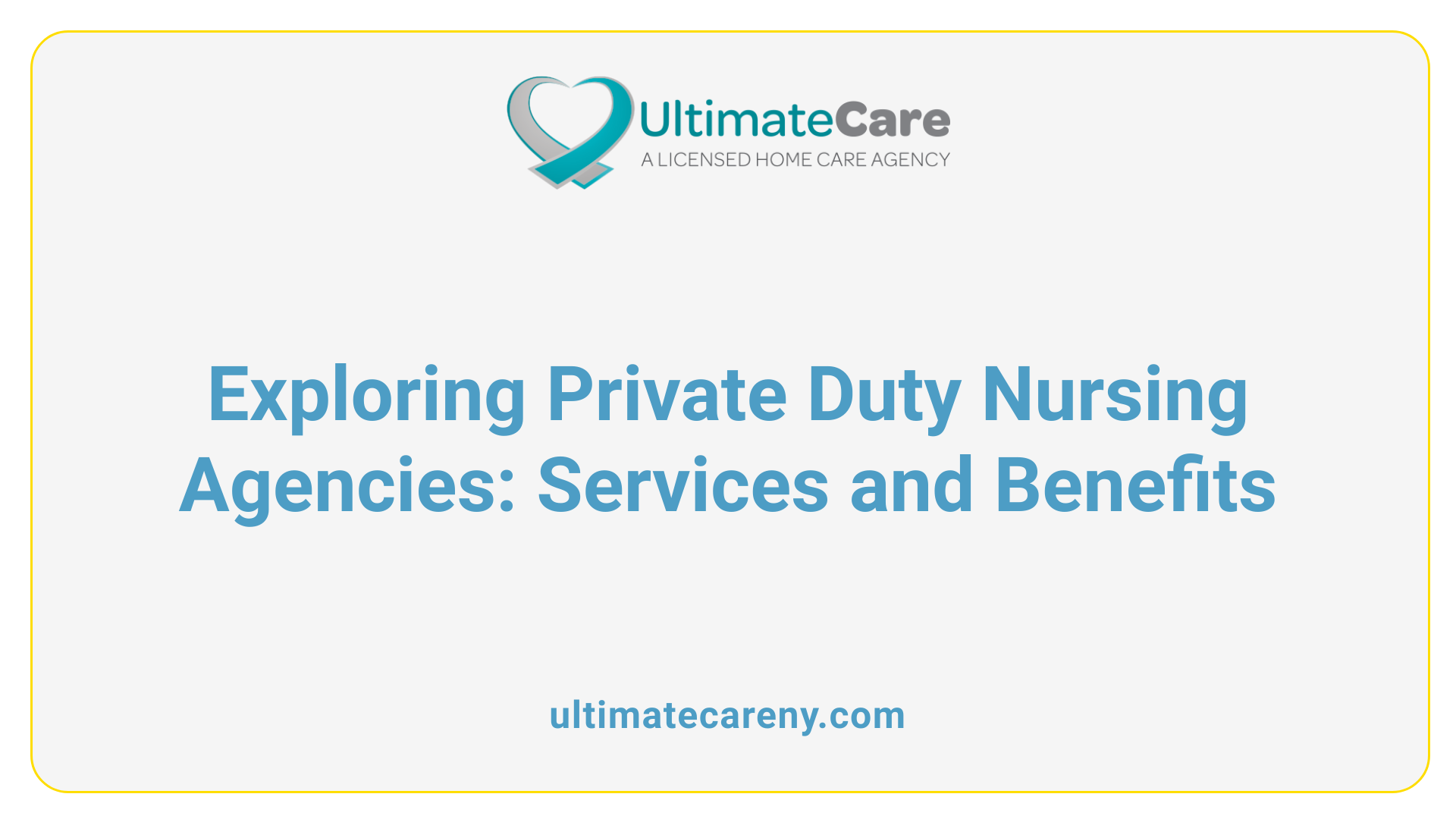 Exploring Private Duty Nursing Agencies: Services and Benefits