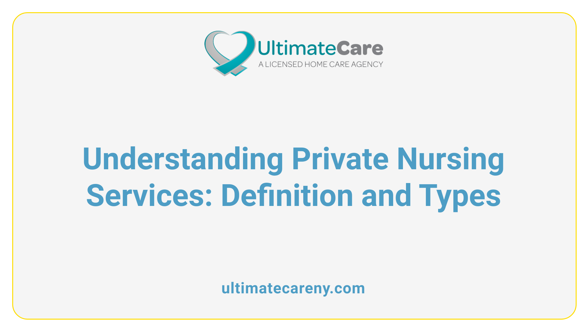 Understanding Private Nursing Services: Definition and Types