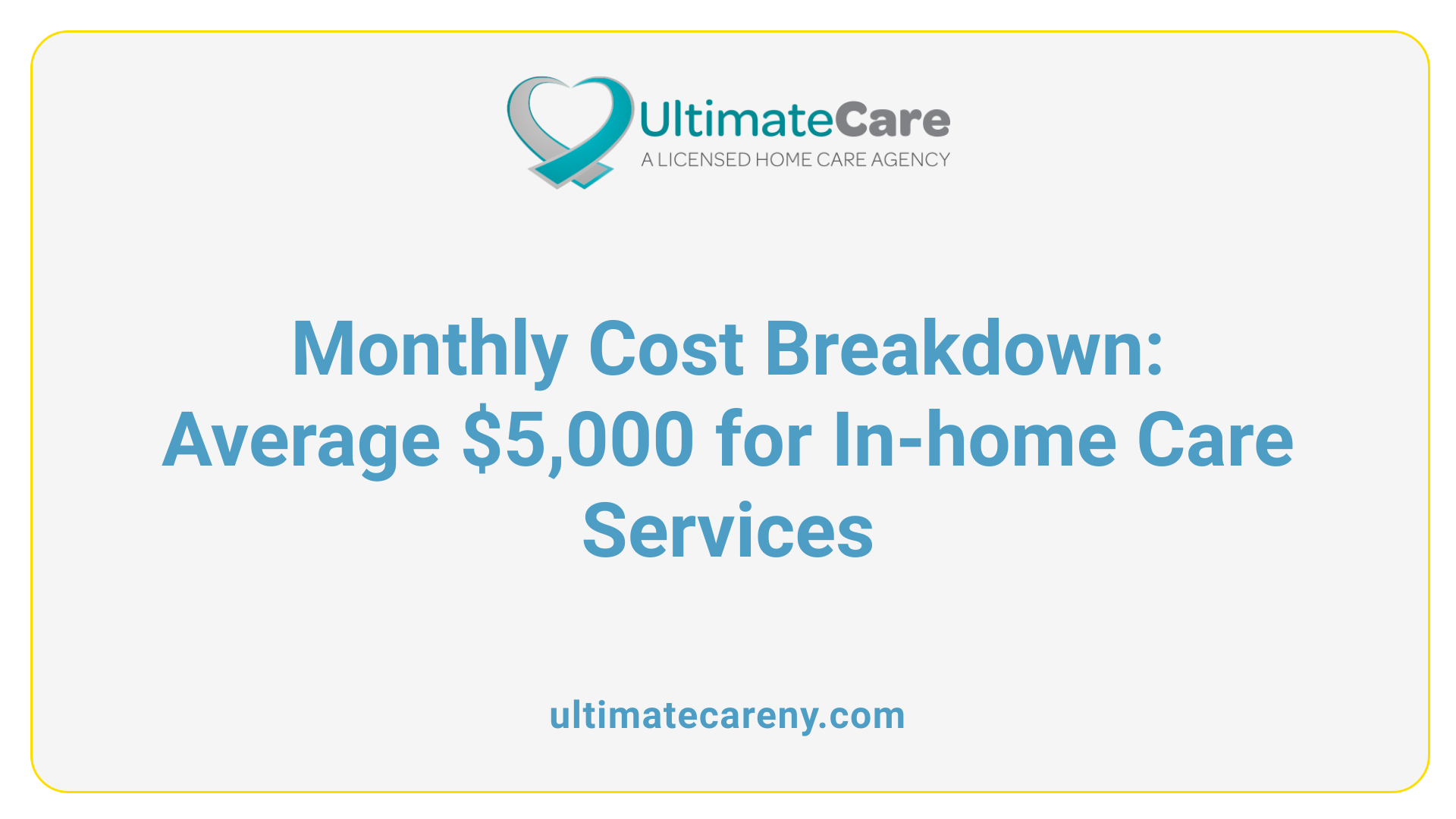 Monthly Cost Breakdown: Average $5,000 for In-home Care Services