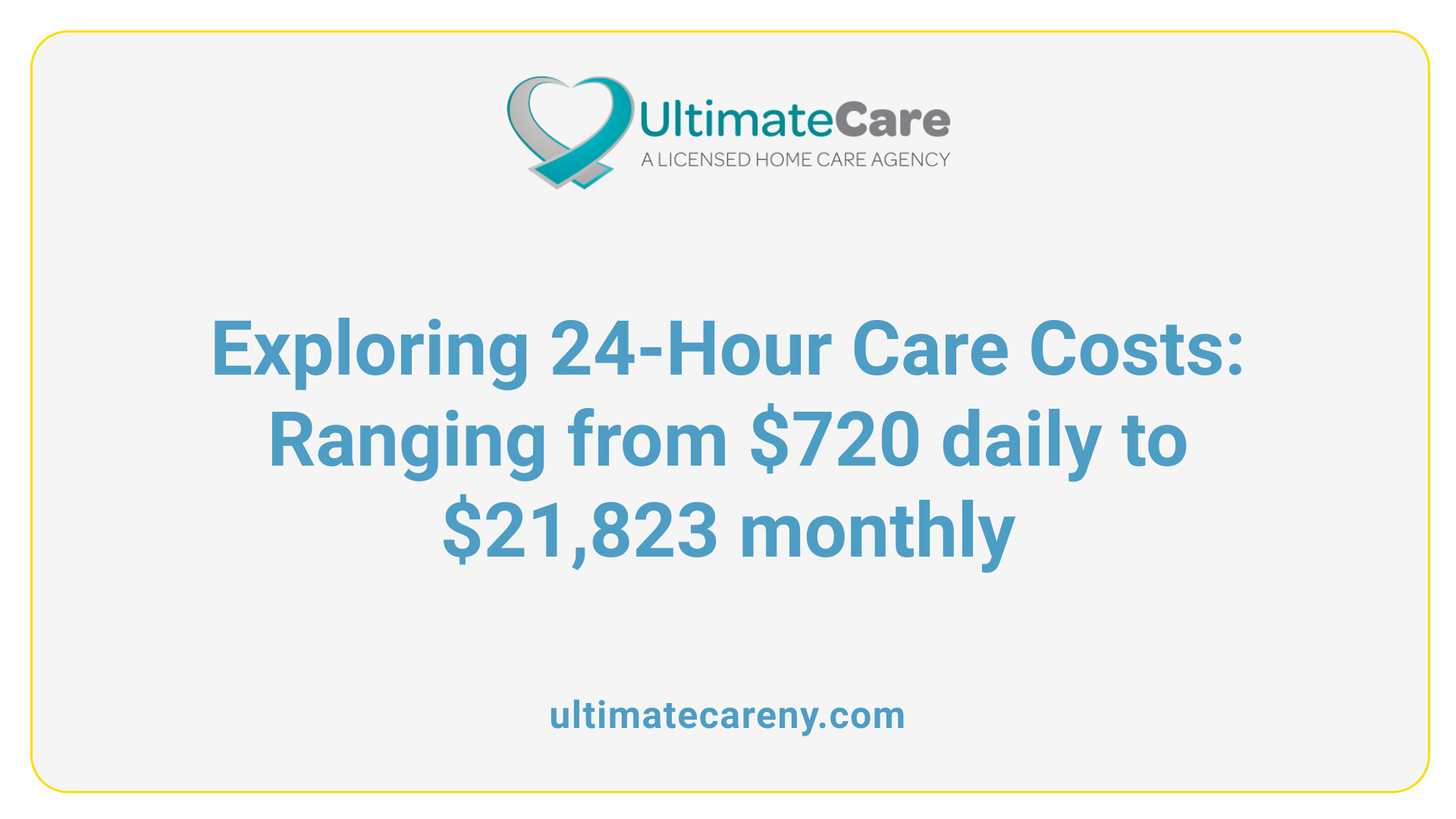Exploring 24-Hour Care Costs: Ranging from $720 daily to $21,823 monthly