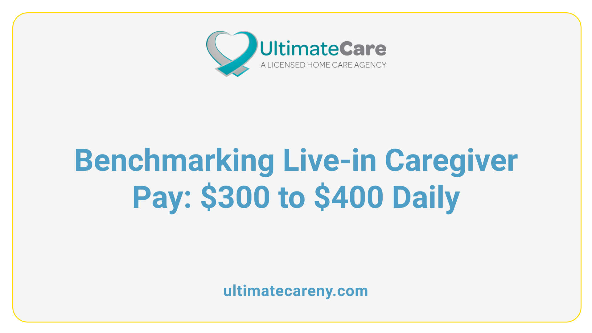 Benchmarking Live-in Caregiver Pay: $300 to $400 Daily