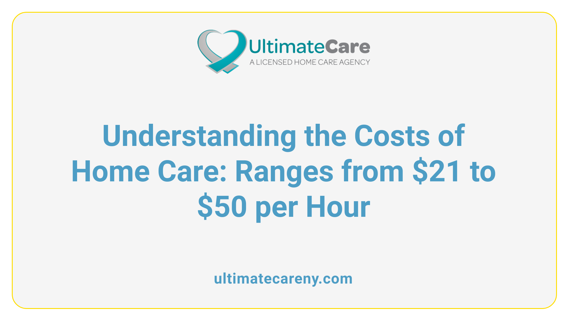 Understanding the Costs of Home Care: Ranges from $21 to $50 per Hour
