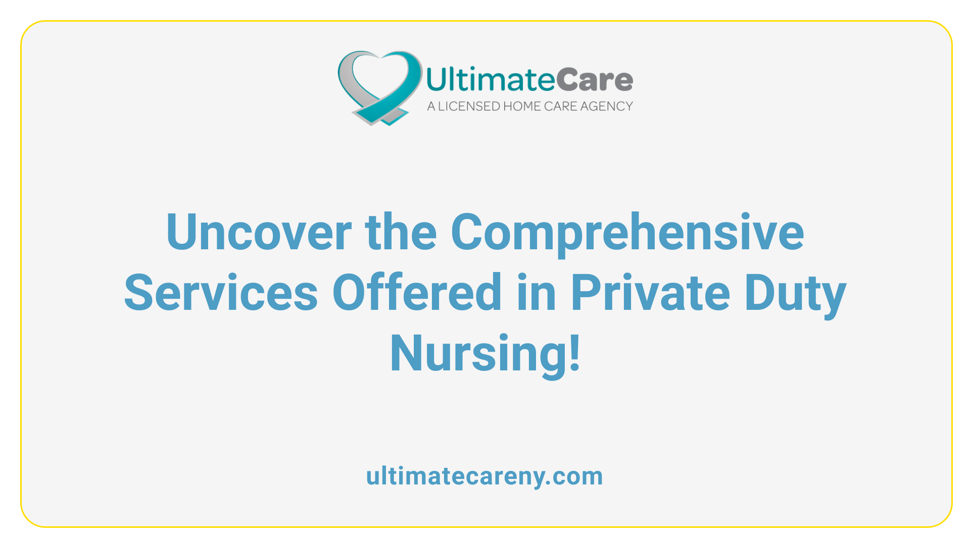 Uncover the Comprehensive Services Offered in Private Duty Nursing!