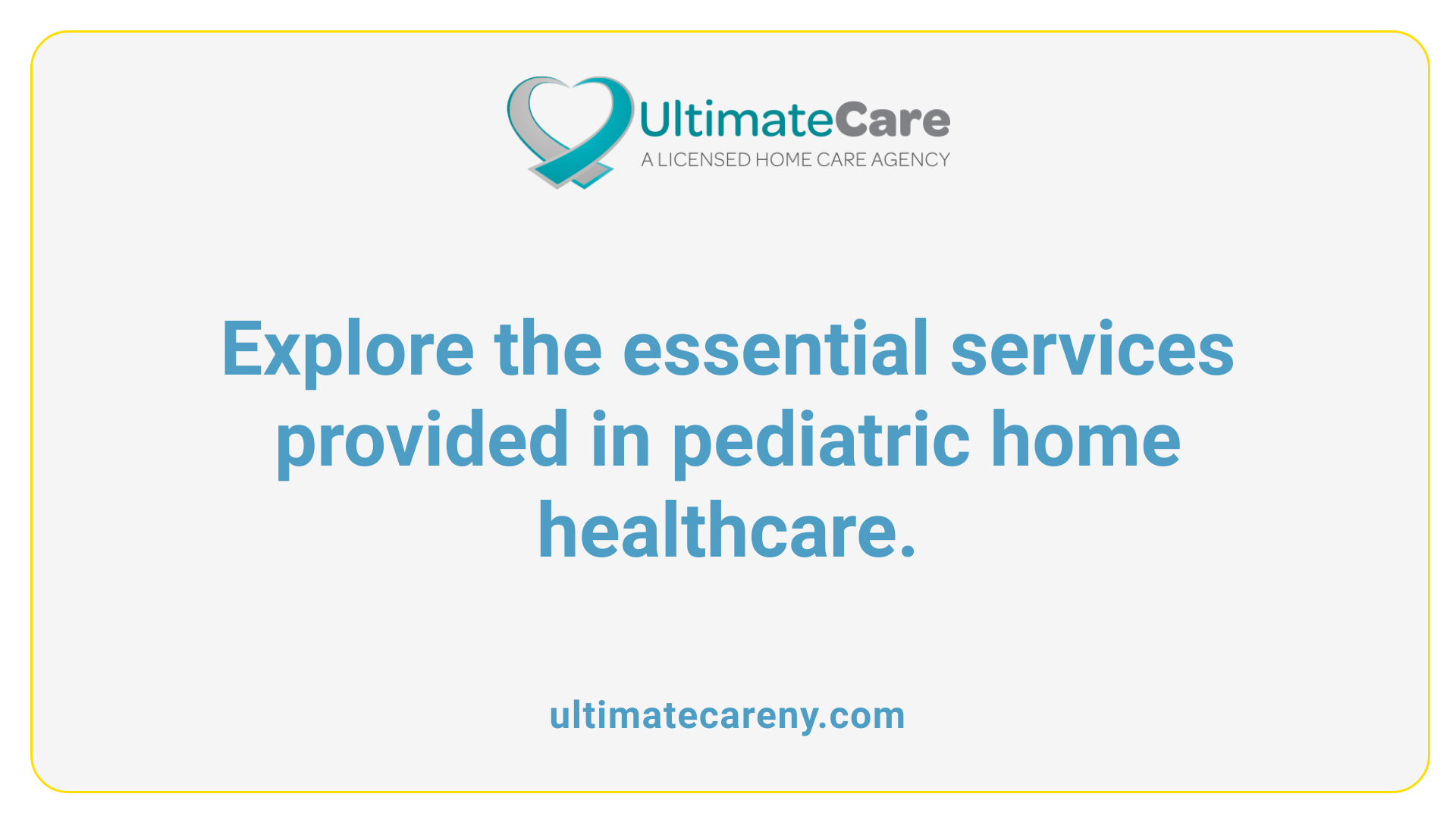 Explore the essential services provided in pediatric home healthcare.