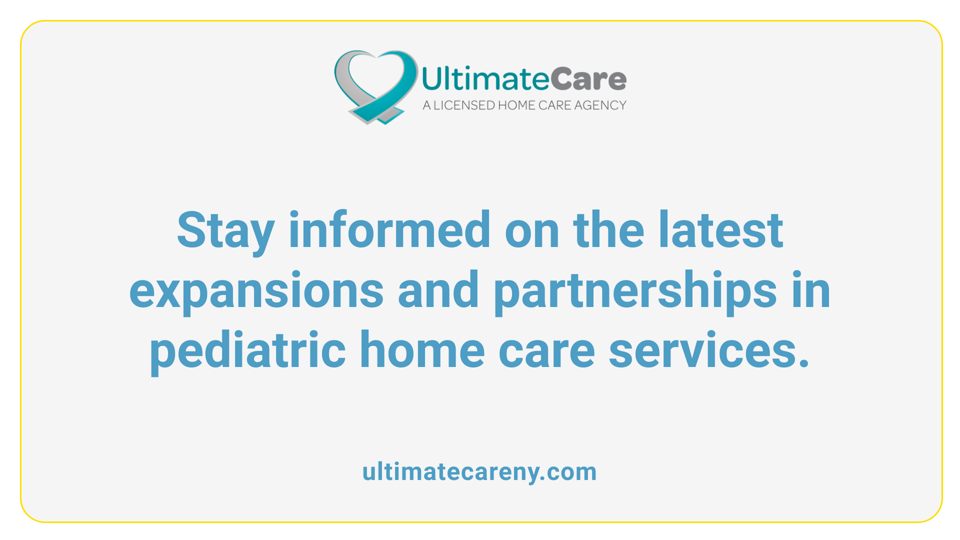 Stay informed on the latest expansions and partnerships in pediatric home care services.