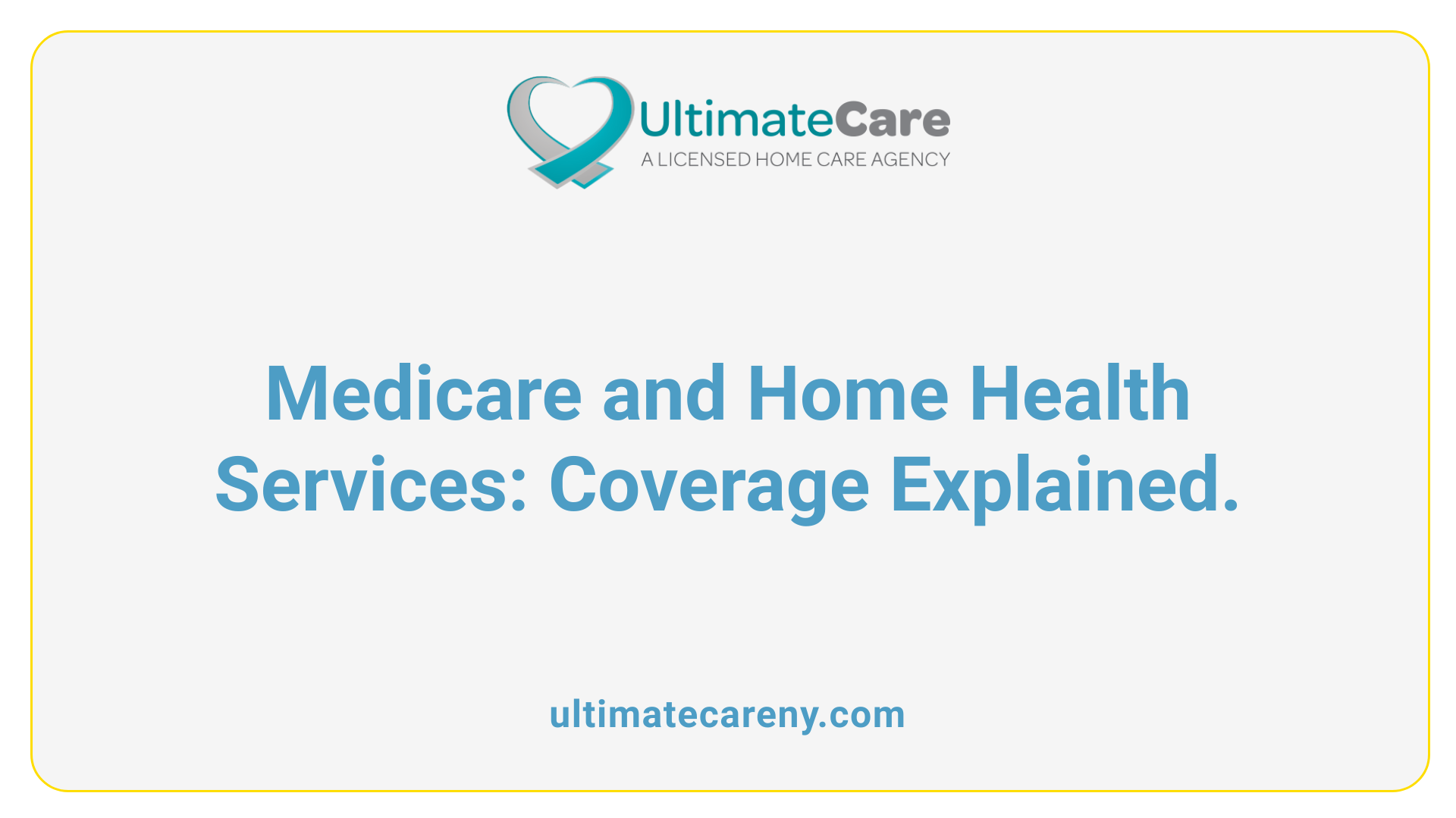 Medicare and Home Health Services: Coverage Explained.