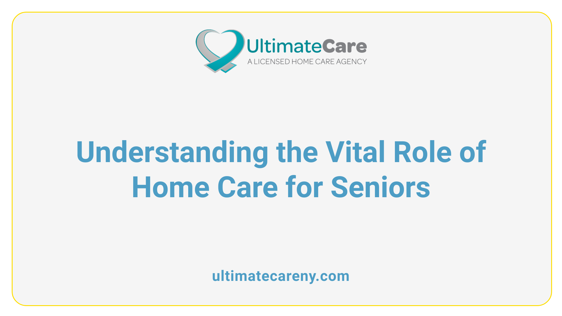Understanding the Vital Role of Home Care for Seniors