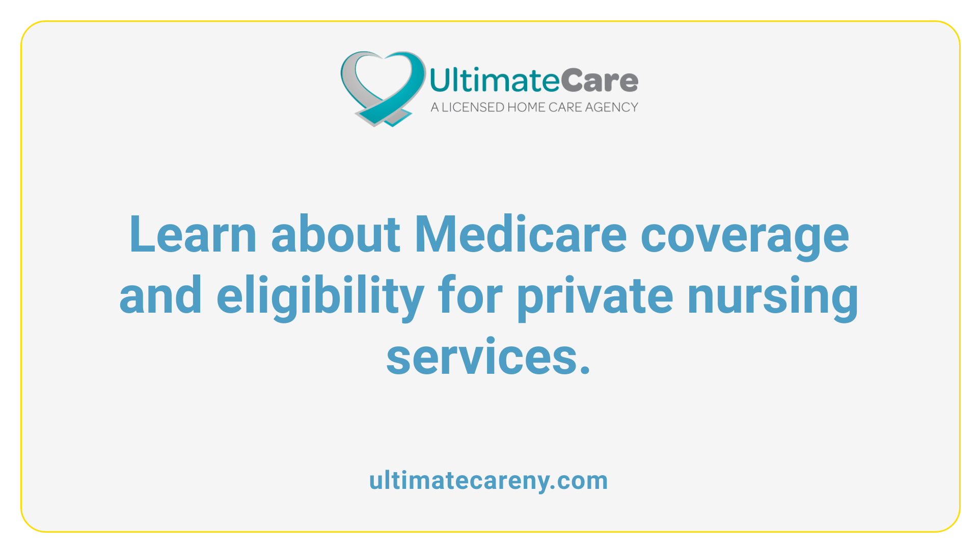 Learn about Medicare coverage and eligibility for private nursing services.