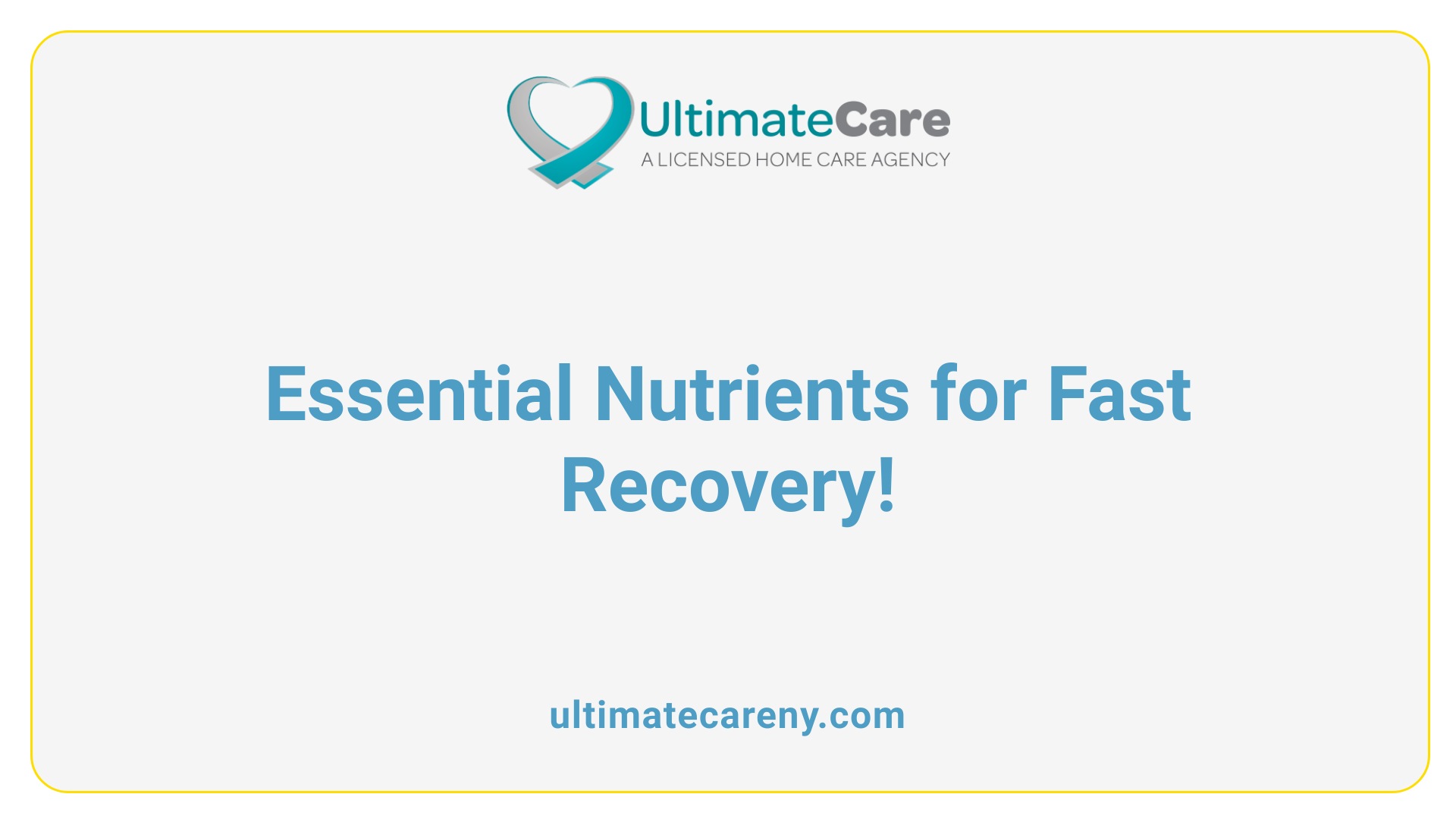 Essential Nutrients for Fast Recovery!