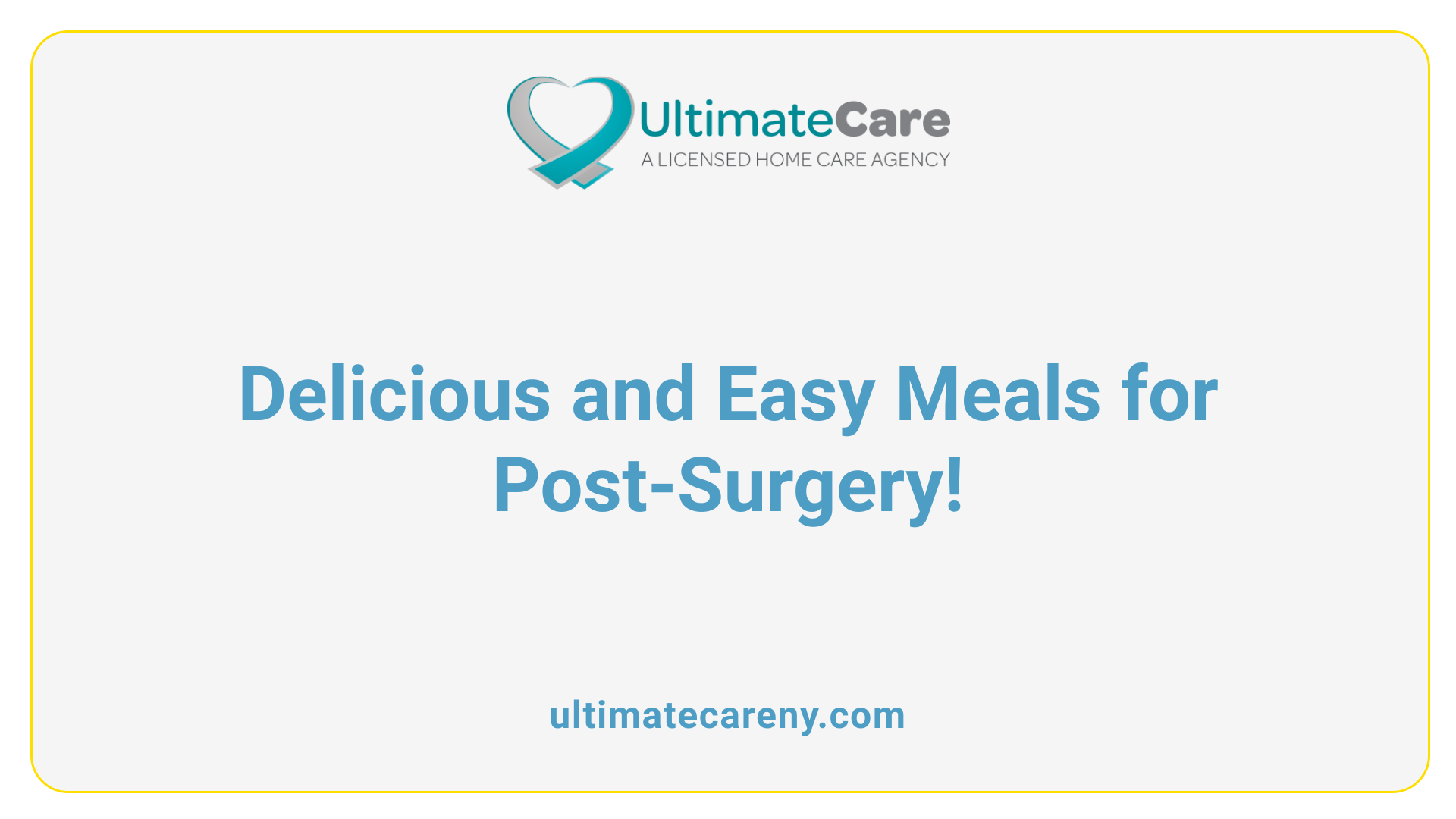 Delicious and Easy Meals for Post-Surgery!