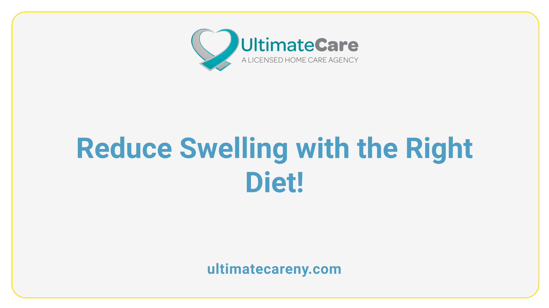 Reduce Swelling with the Right Diet!