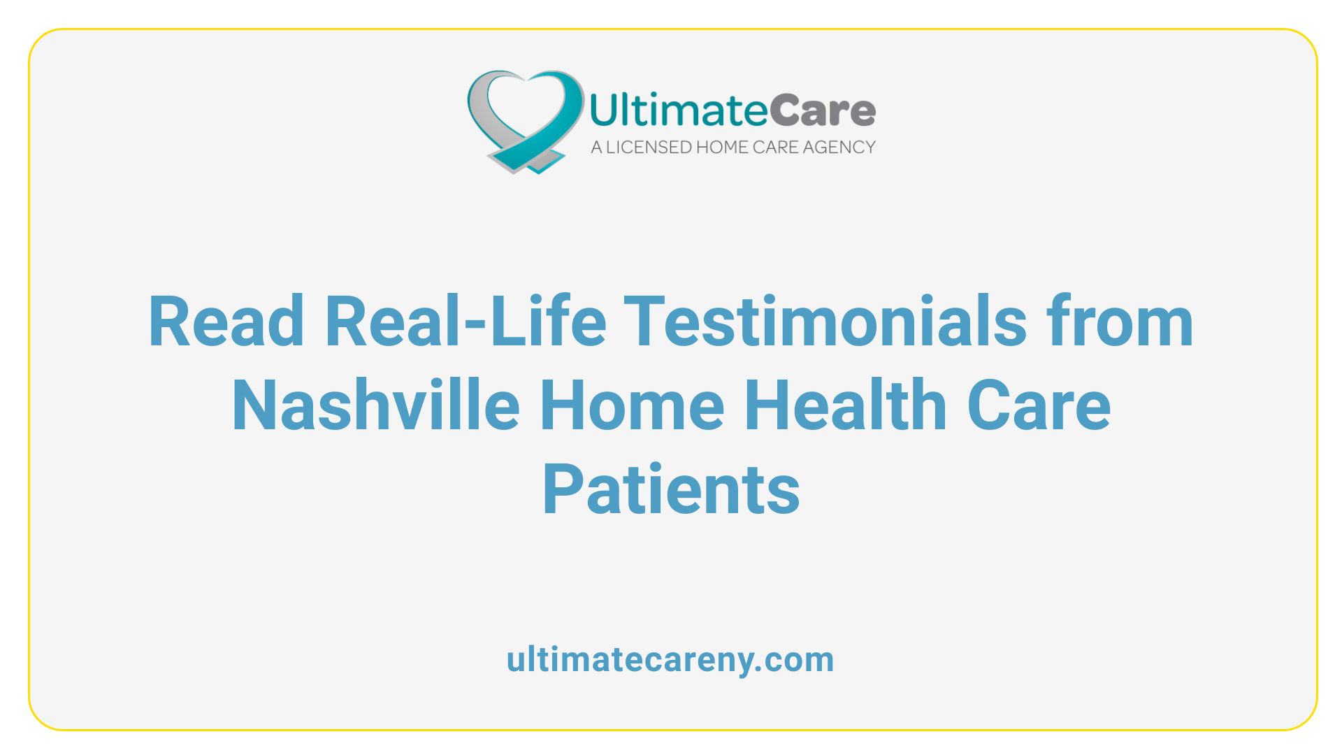 Read Real-Life Testimonials from Nashville Home Health Care Patients